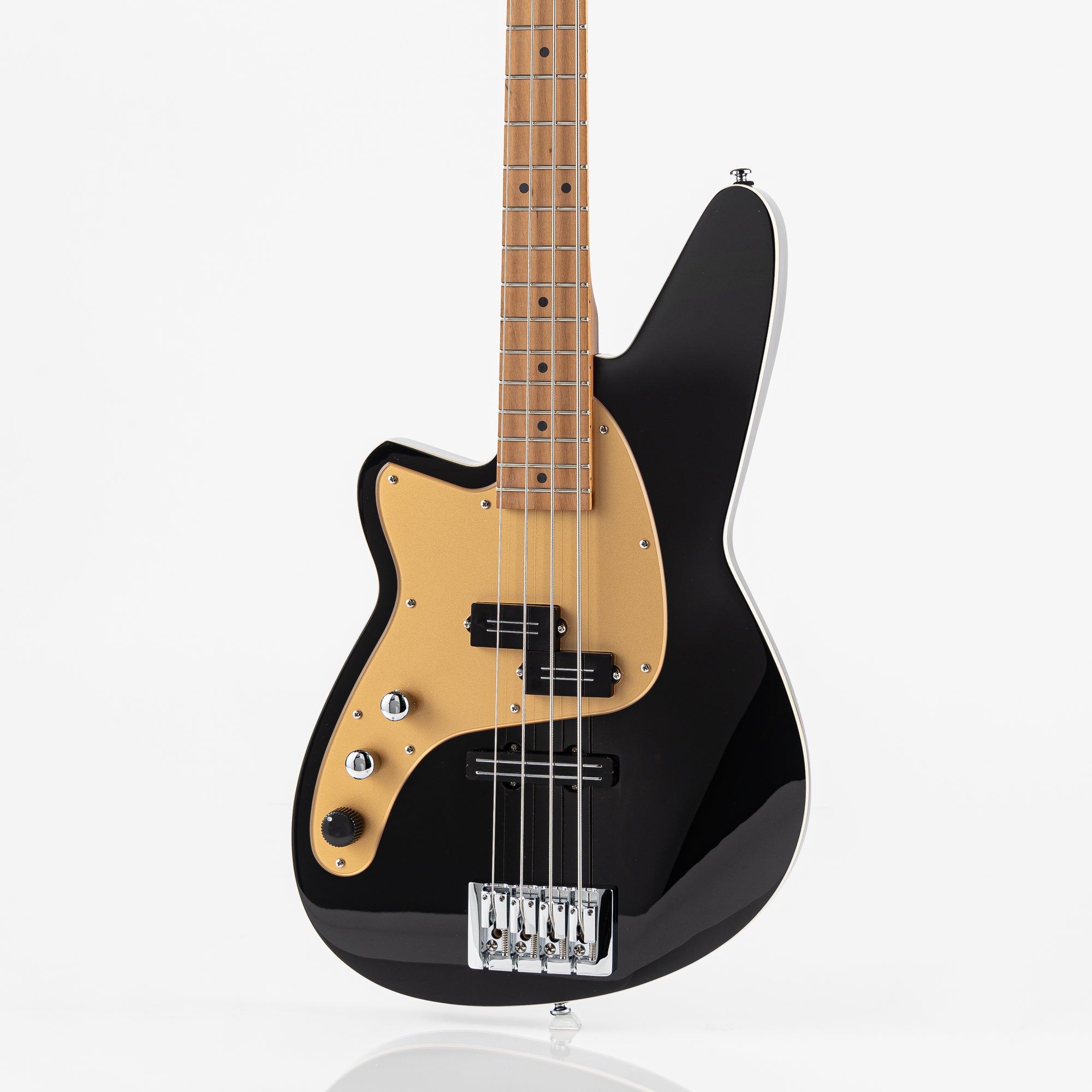 Reverend Decision P Left Handed Electric Bass - Midnight Black