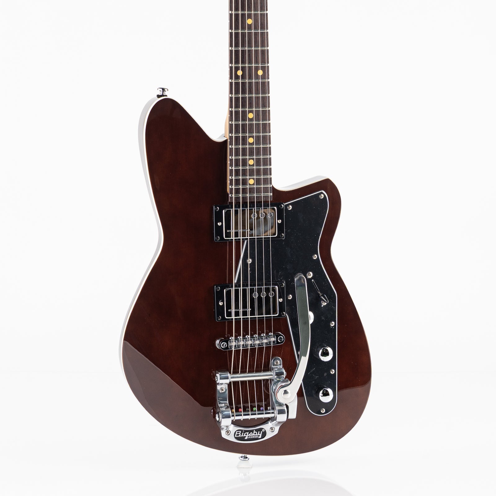 Reverend Bolt-On Series Jetstream HC Bigsby Electric Guitar - Dark Violin Brown