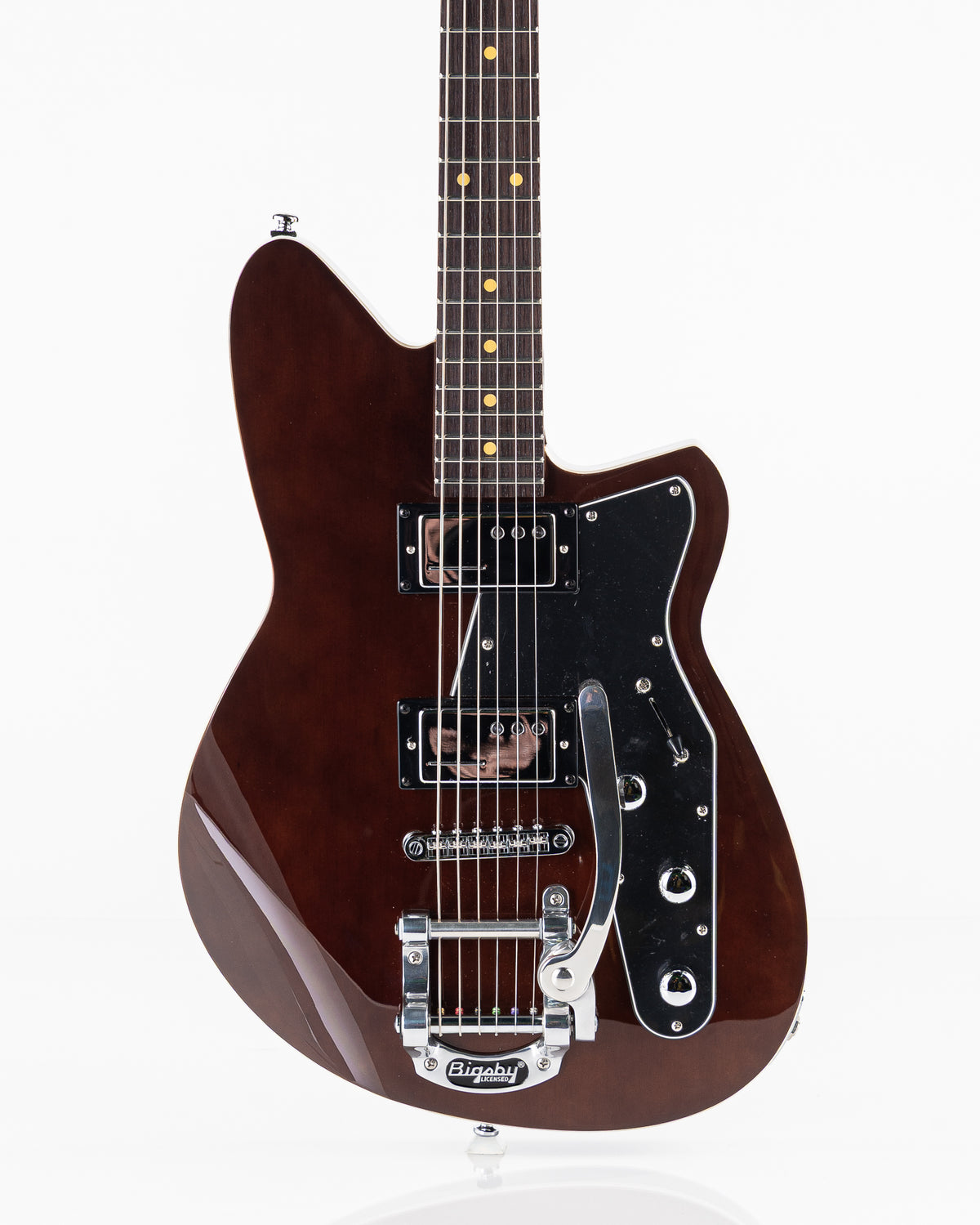 Reverend Bolt-On Series Jetstream HC Bigsby Electric Guitar - Dark Violin Brown