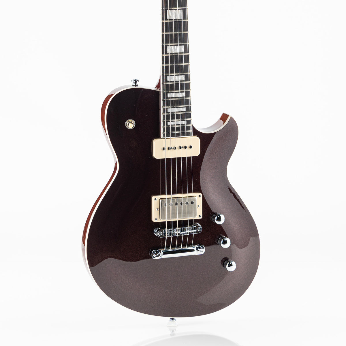 Reverend Set-Neck Series Roundhouse H90 Electric Guitar - Metallic Bordeaux