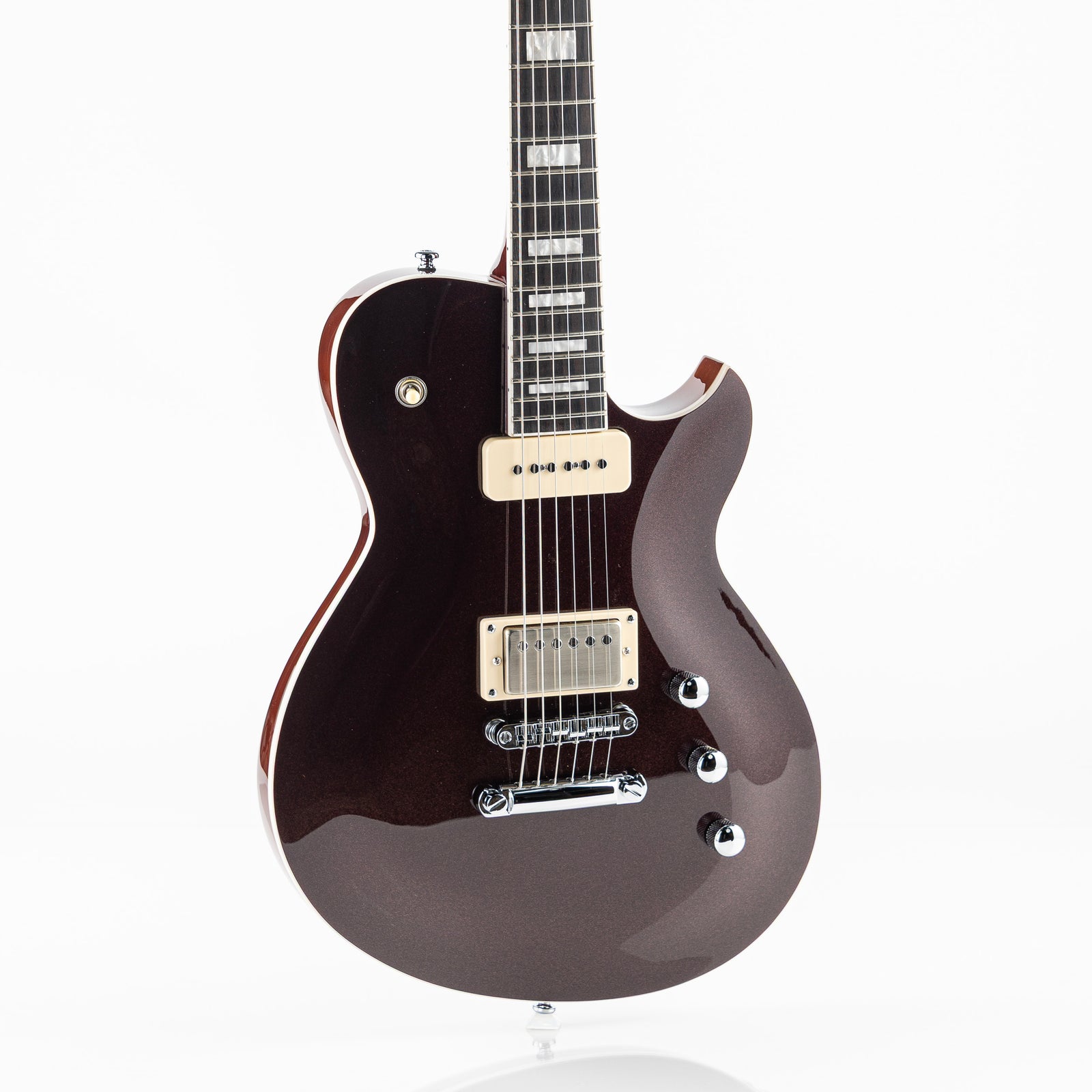 Reverend Set-Neck Series Roundhouse H90 Electric Guitar - Metallic Bordeaux