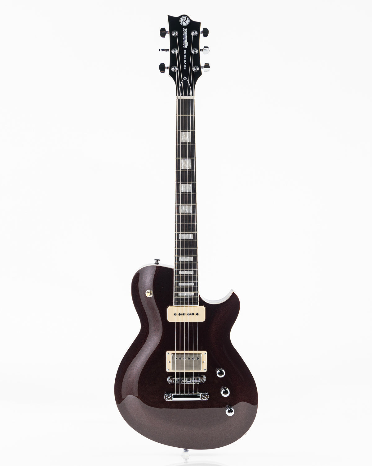 Reverend Set-Neck Series Roundhouse H90 Electric Guitar - Metallic Bordeaux