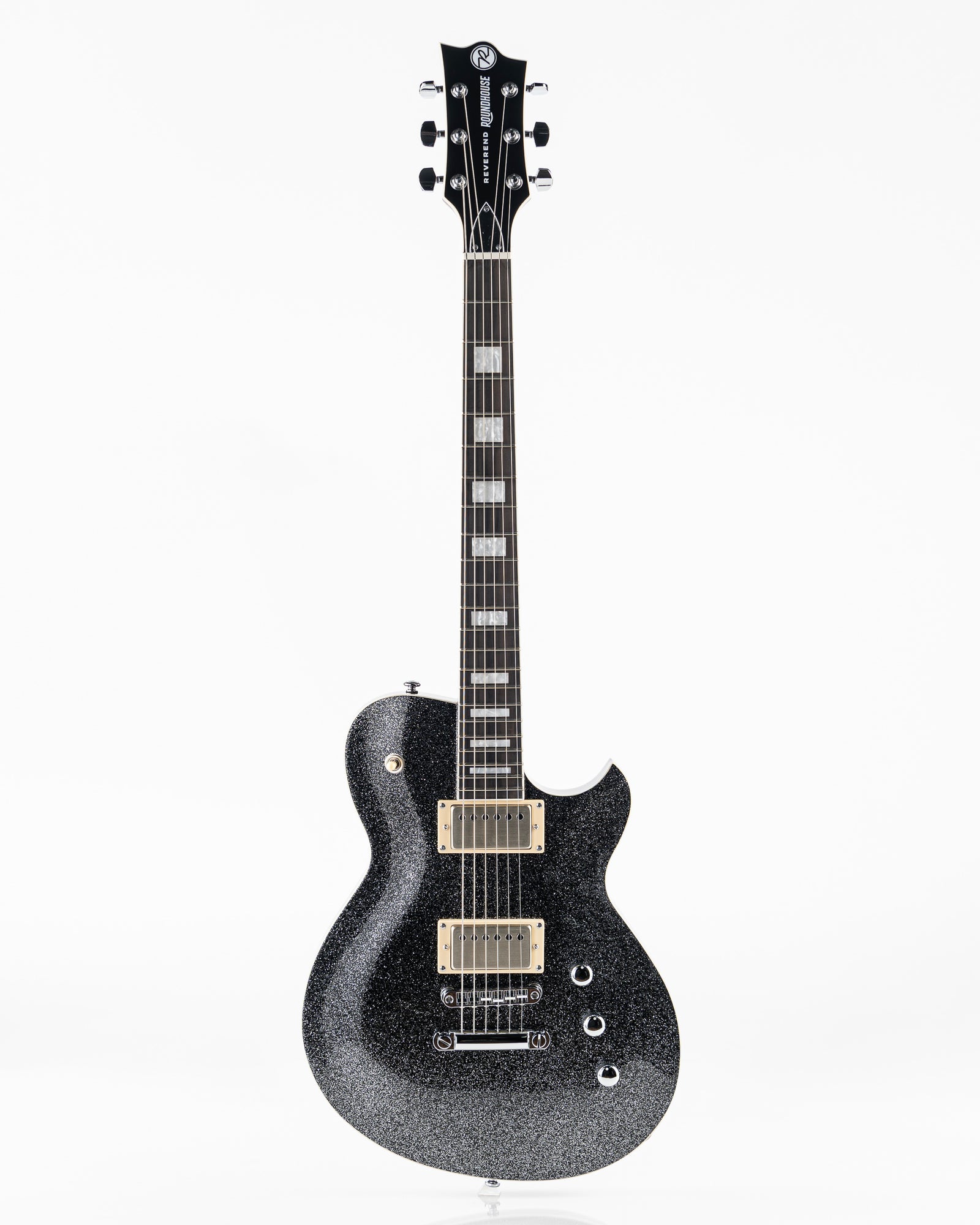 Reverend Set-Neck Series Roundhouse HH Electric Guitar - Black Sparkle