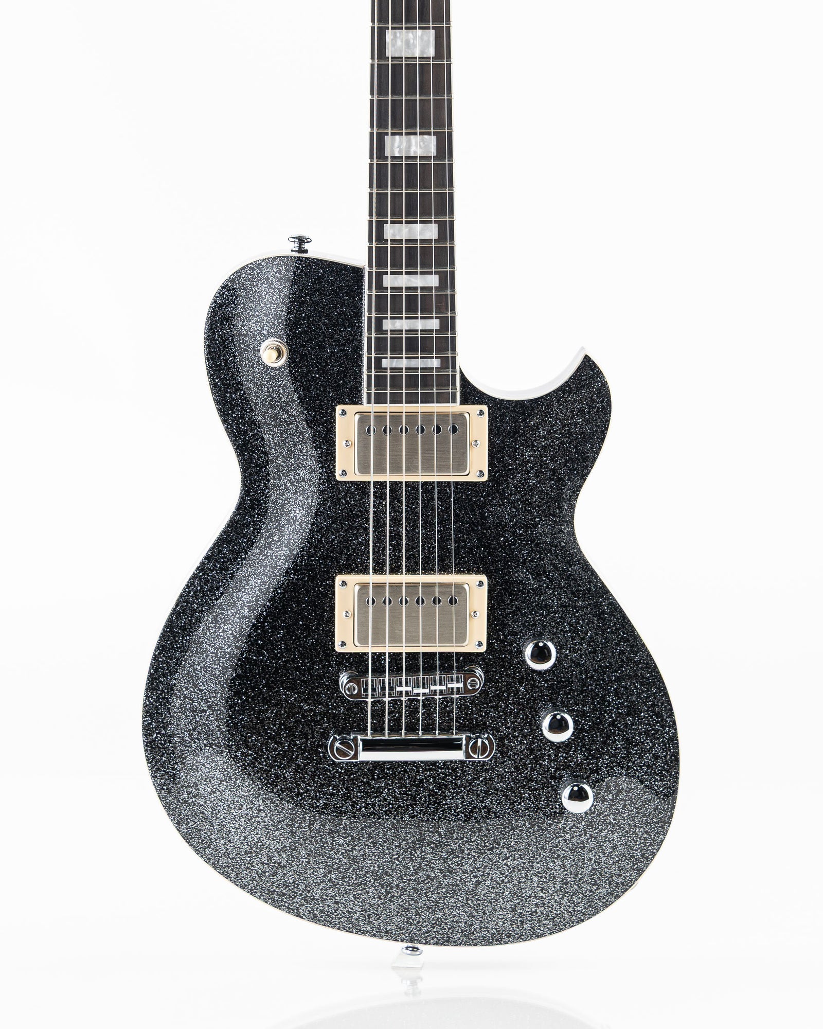 Reverend Set-Neck Series Roundhouse HH Electric Guitar - Black Sparkle