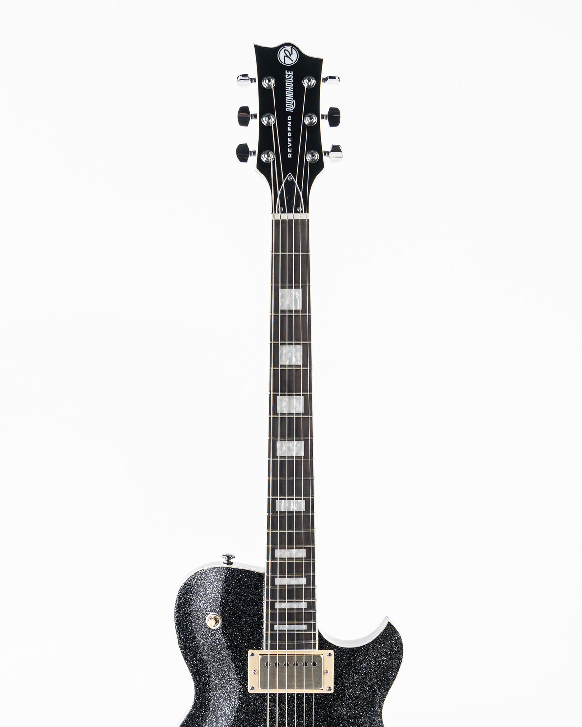 Reverend Set-Neck Series Roundhouse HH Electric Guitar - Black Sparkle