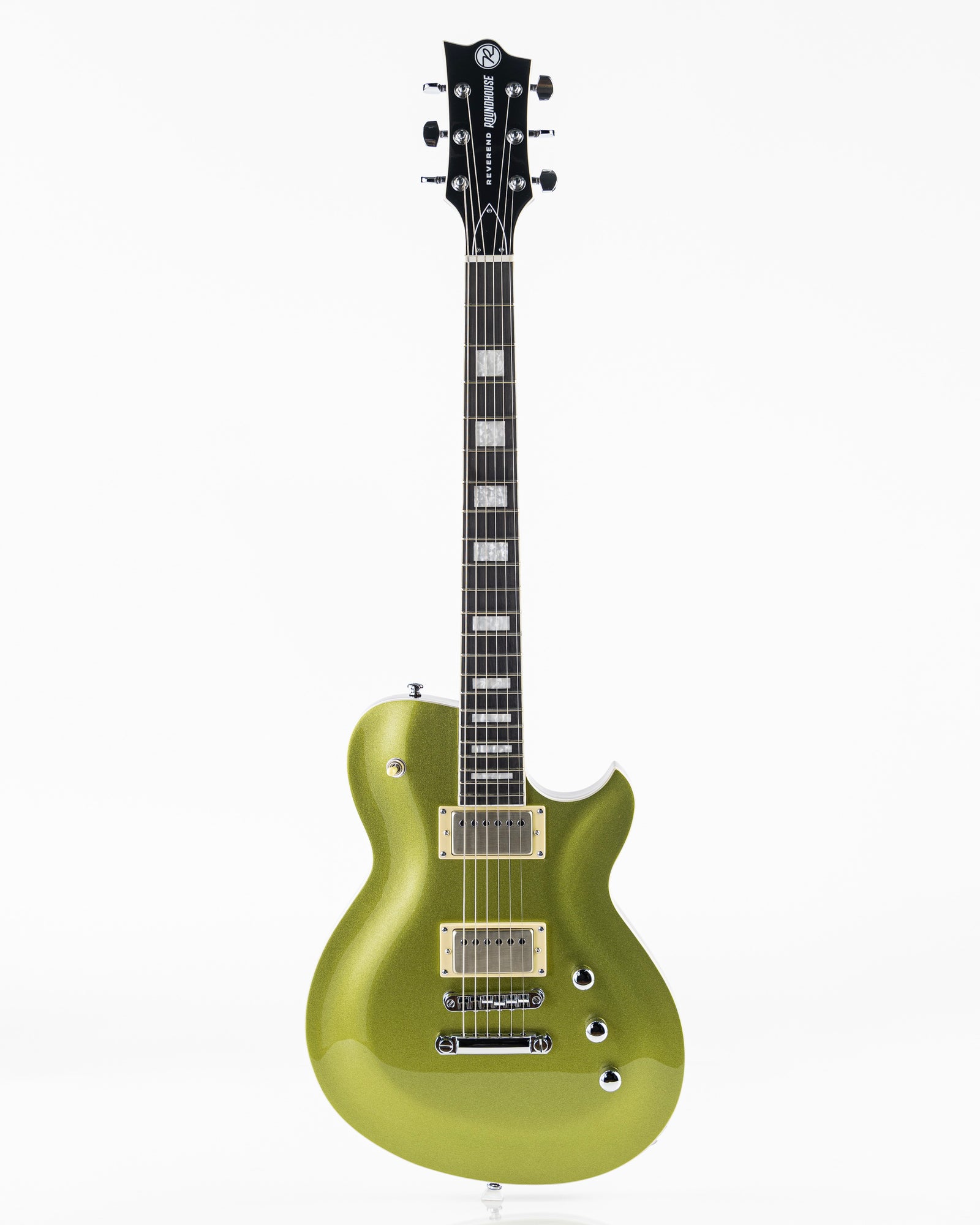 Reverend Set-Neck Series Roundhouse HH Electric Guitar - Metallic Limeade