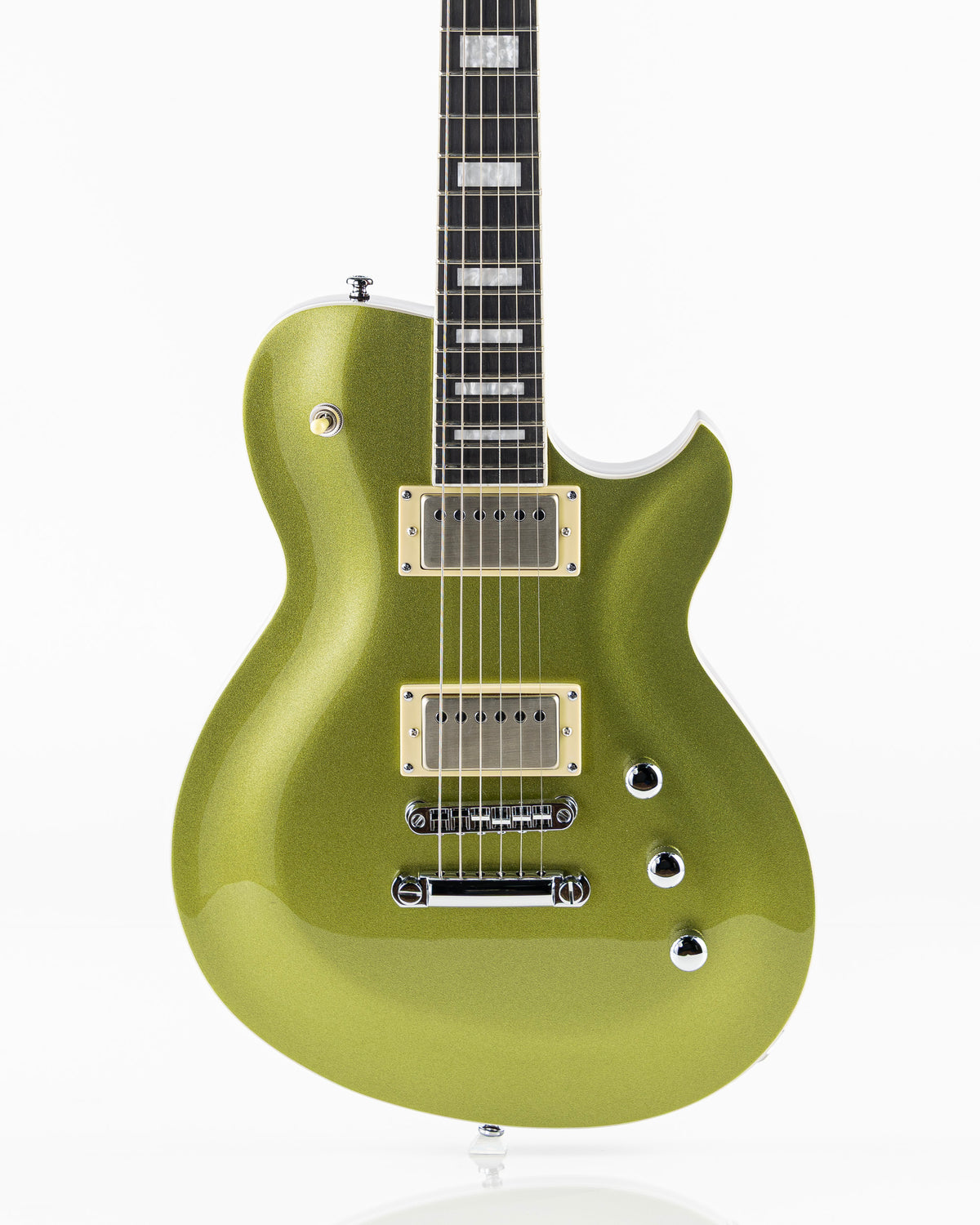 Reverend Set-Neck Series Roundhouse HH Electric Guitar - Metallic Limeade
