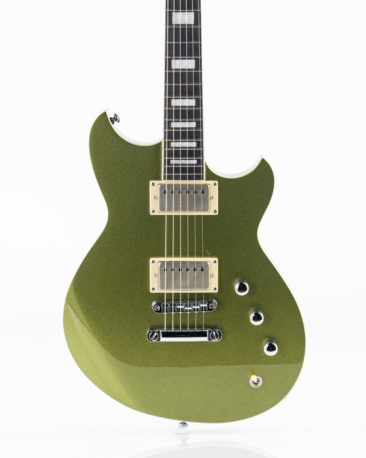 Reverend Set-Neck Series Sensei HH Electric Guitar - Metallic Limeade