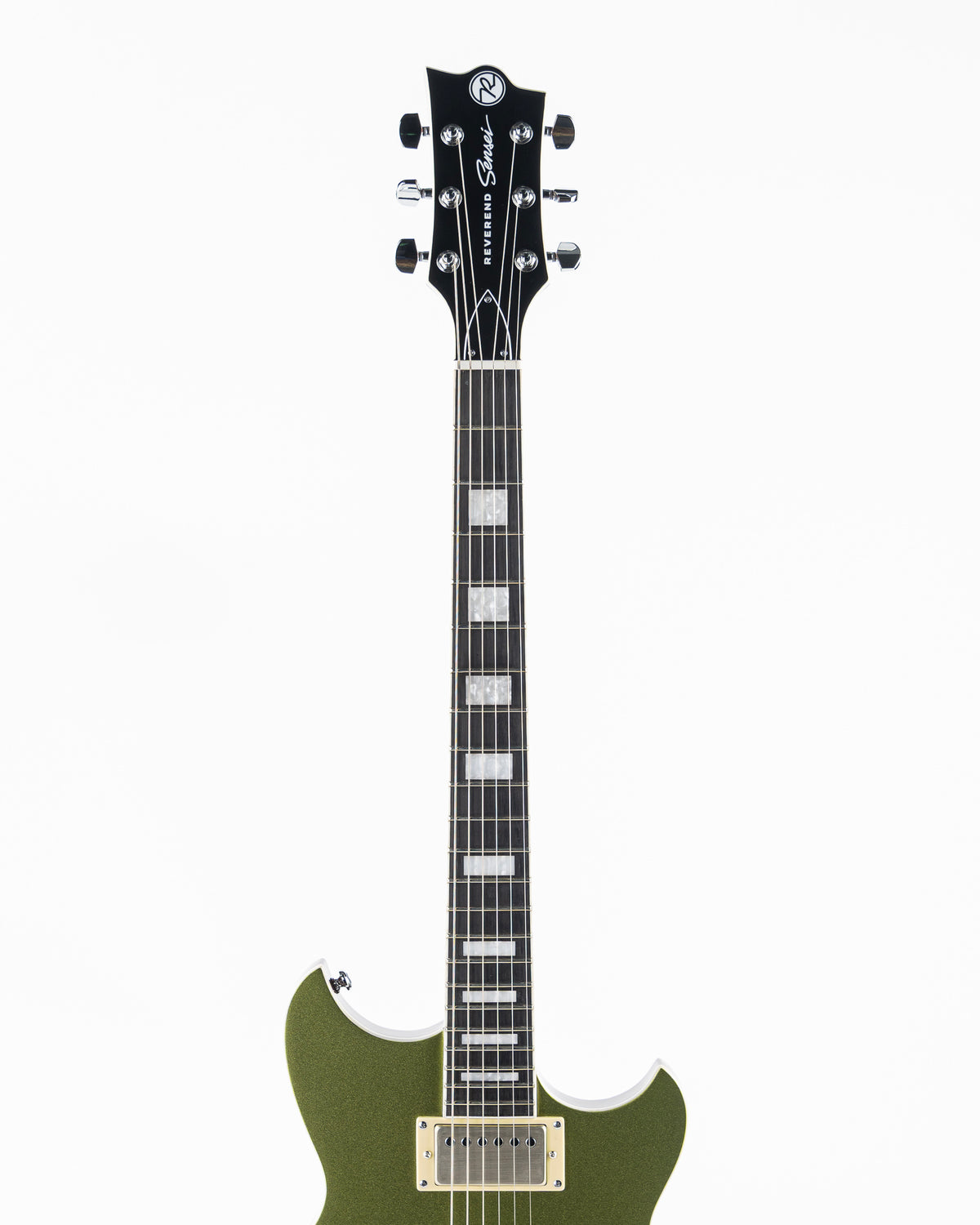 Reverend Set-Neck Series Sensei HH Electric Guitar - Metallic Limeade