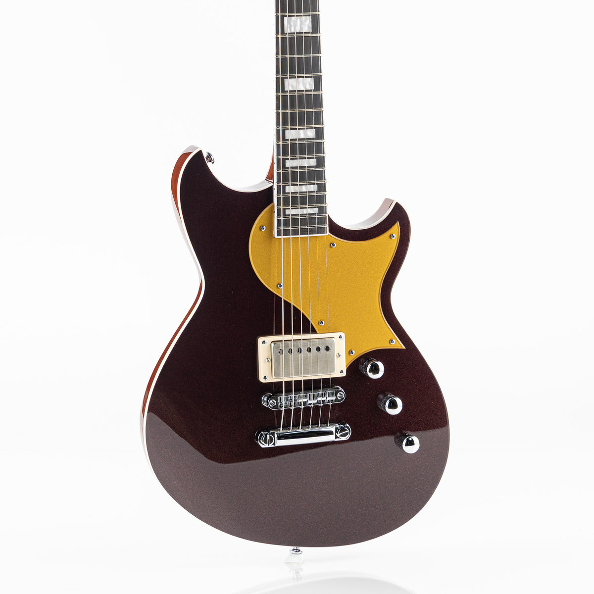 Reverend Set-Neck Series Sensei Jr. H Electric Guitar - Metallic Bordeaux
