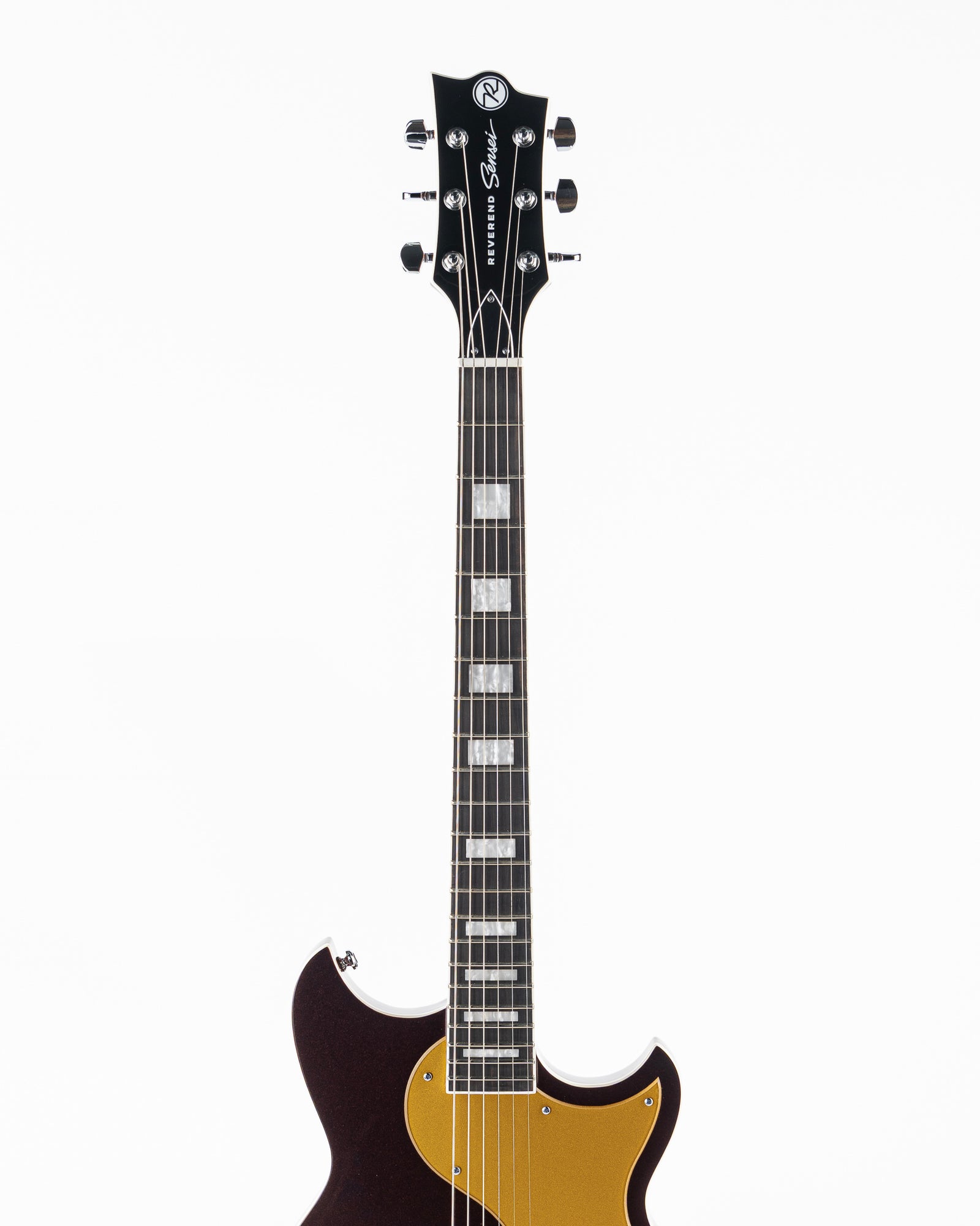 Reverend Set-Neck Series Sensei Jr. H Electric Guitar - Metallic Bordeaux