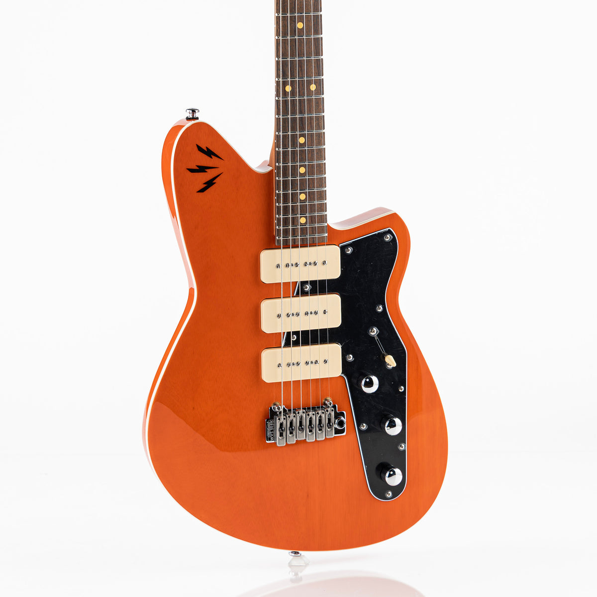 Reverend Signature Series Ron Asheton Jetstream 390 Electric Guitar - Transparent Rock Orange