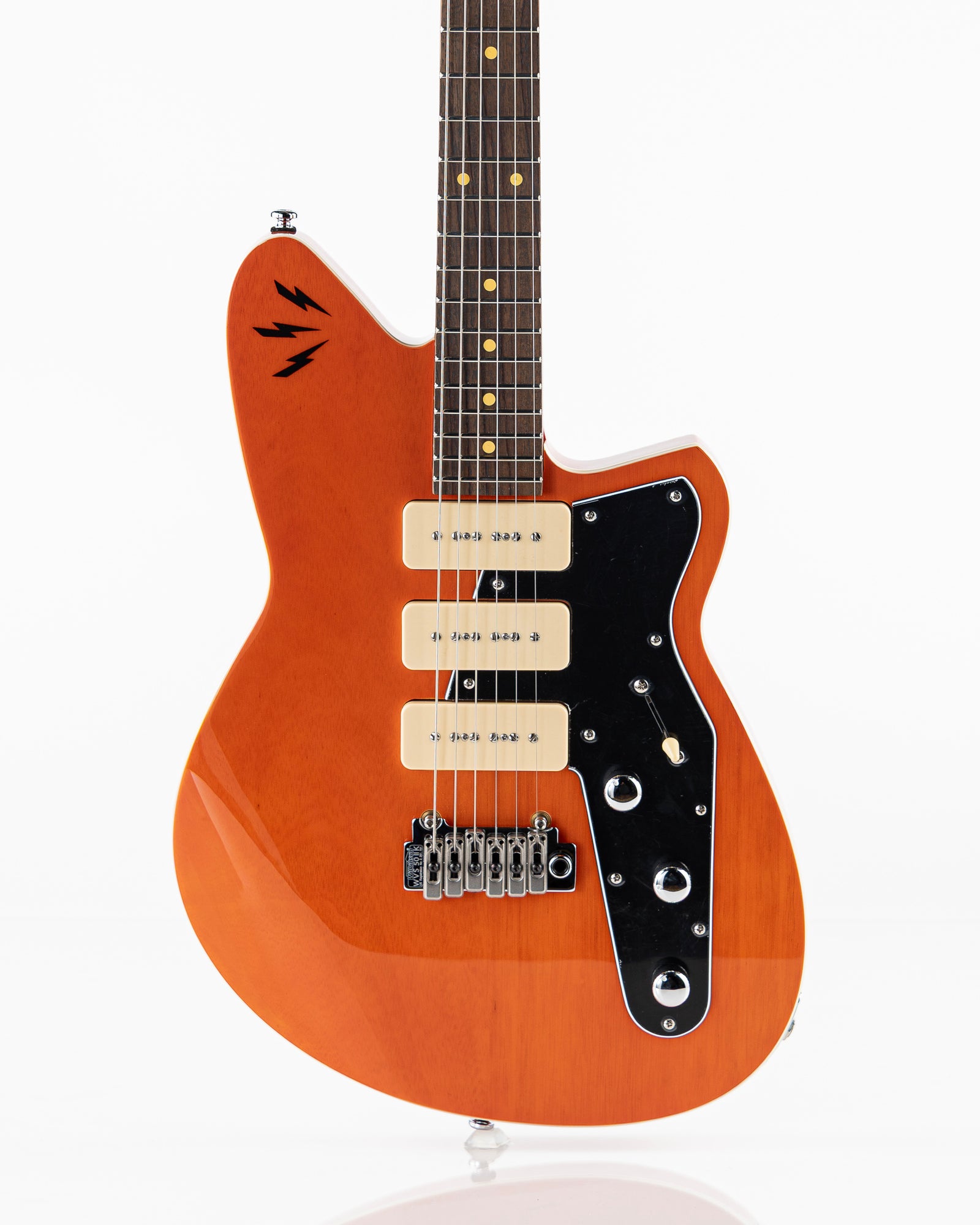 Reverend Signature Series Ron Asheton Jetstream 390 Electric Guitar - Transparent Rock Orange