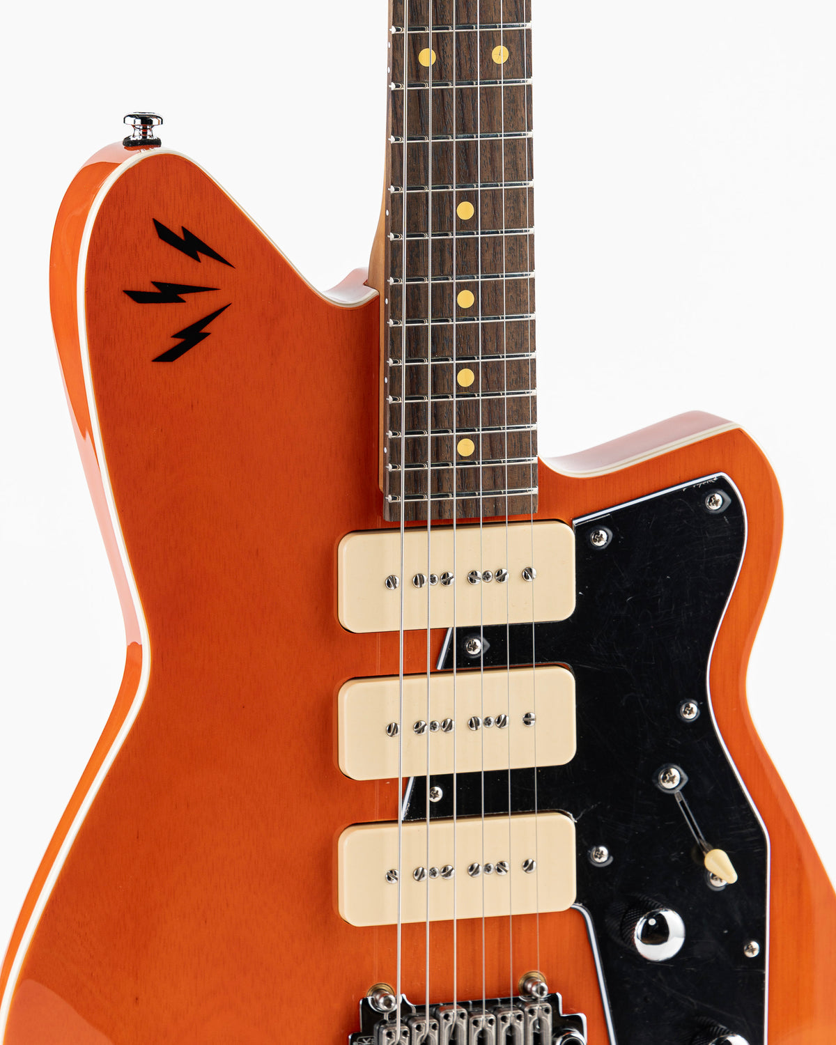 Reverend Signature Series Ron Asheton Jetstream 390 Electric Guitar - Transparent Rock Orange