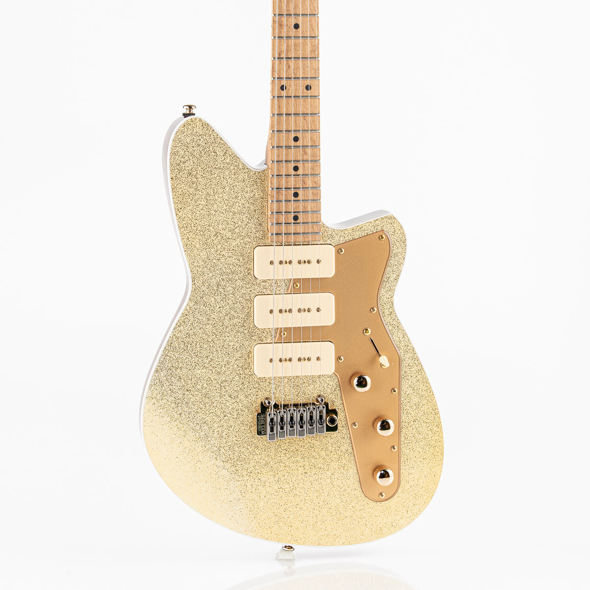 Reverend Signature Series Ryan Malicsi Electric Guitar - White Gold Sparkle