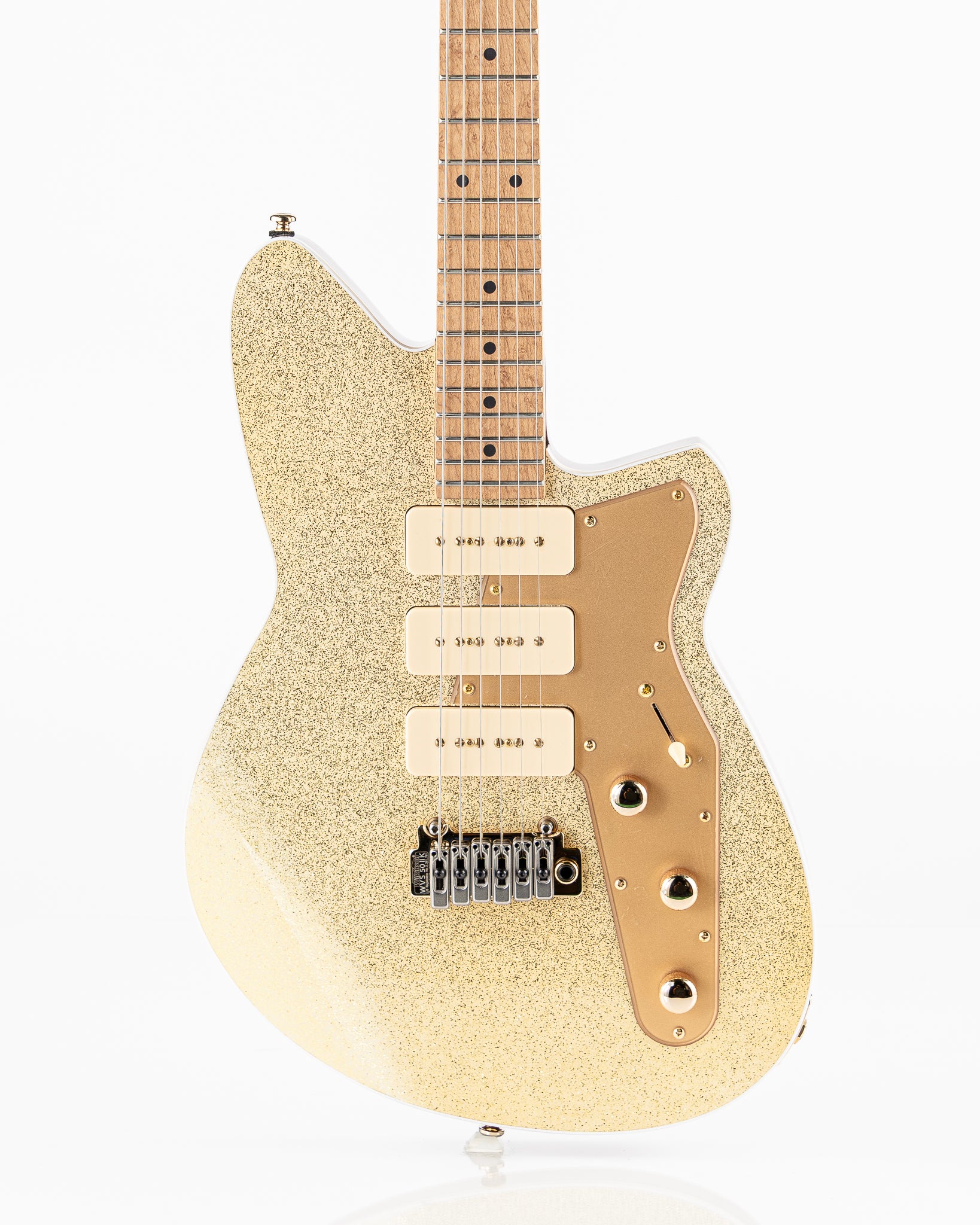 Reverend Signature Series Ryan Malicsi Electric Guitar - White Gold Sparkle