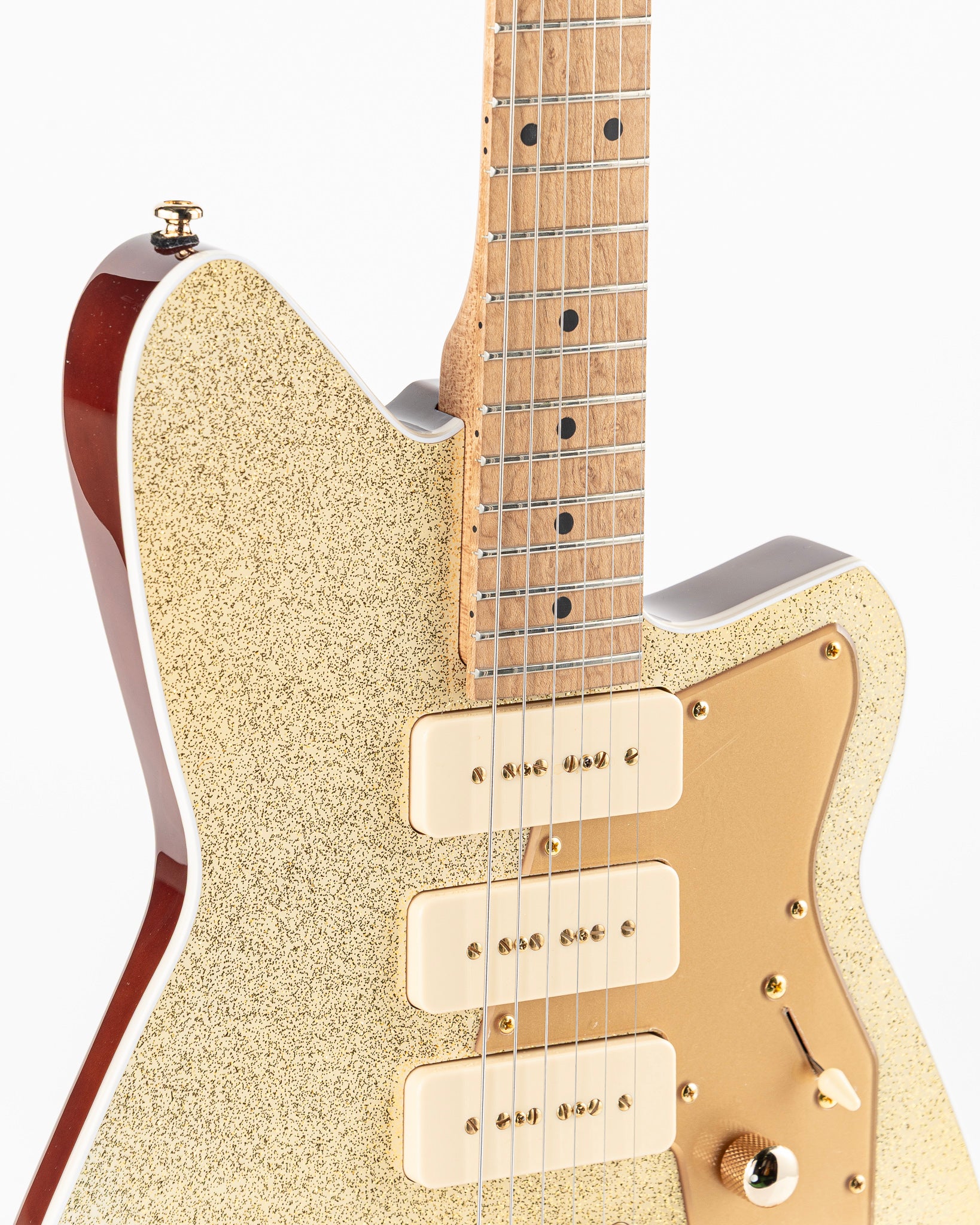 Reverend Signature Series Ryan Malicsi Electric Guitar - White Gold Sparkle