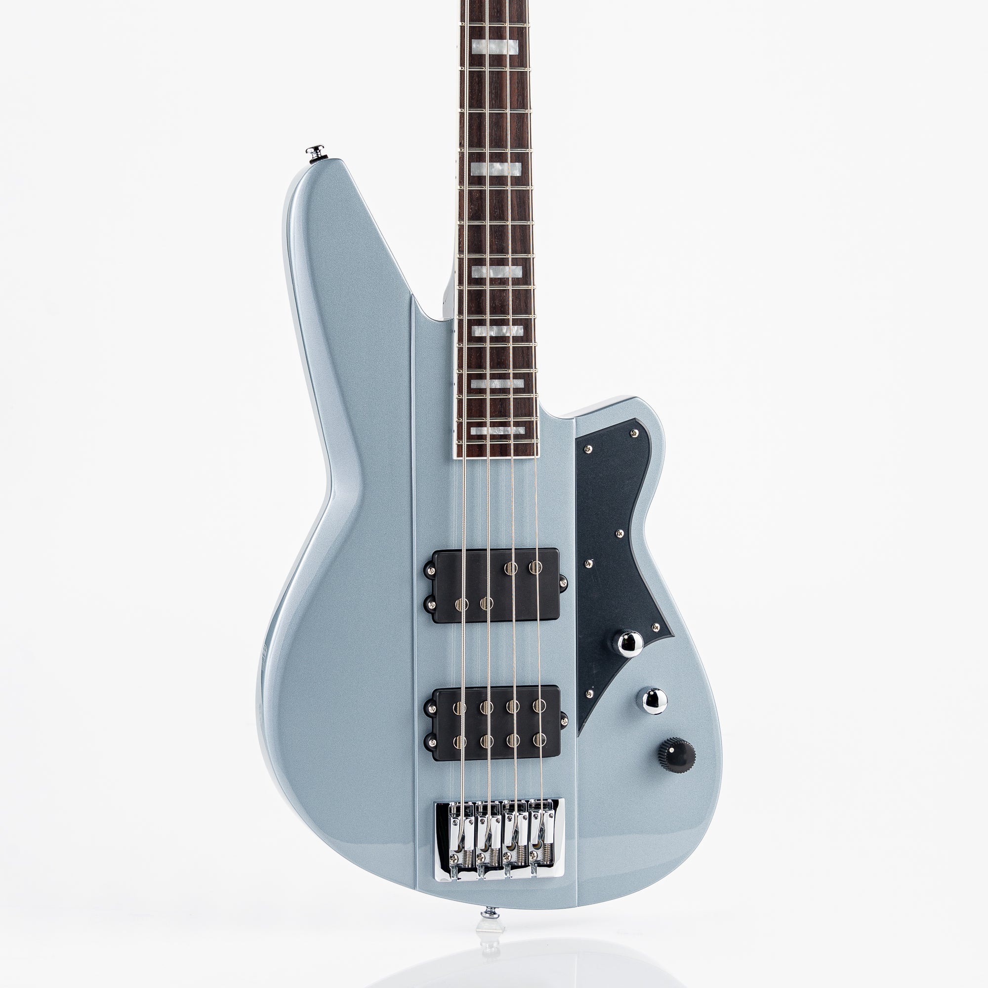 Reverend Thundergun Electric Bass - Metallic Silver Freeze