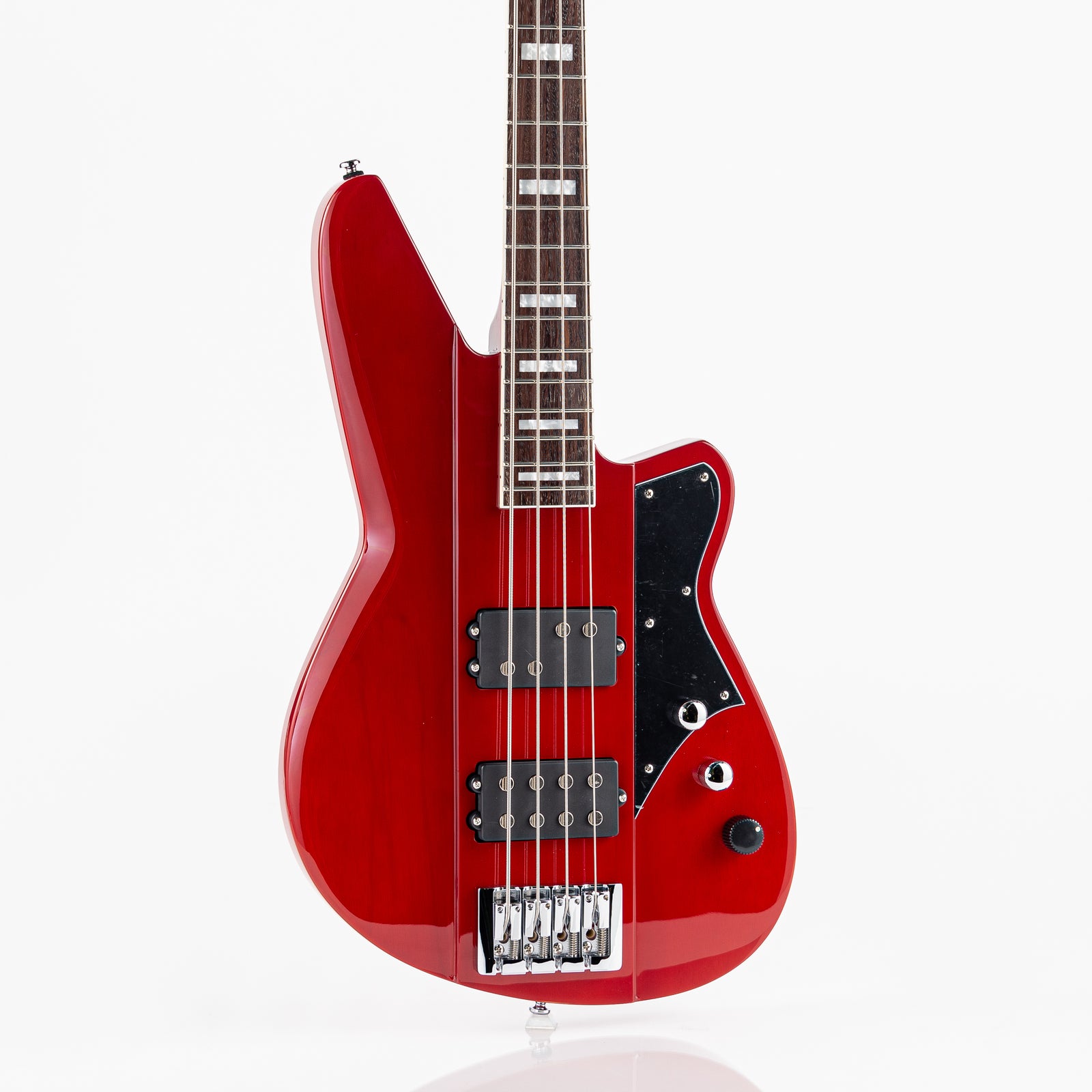 Reverend Set-Neck Series Thundergun Electric Bass - Transparent Cherry
