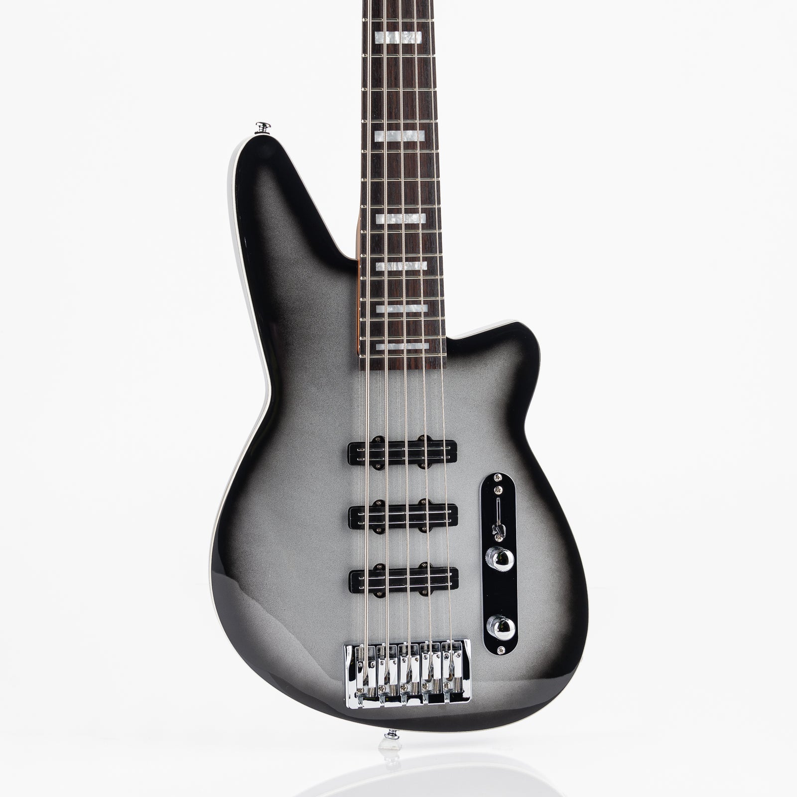 Reverend Bolt-On Series Triad 5 Electric Bass - Silver Burst