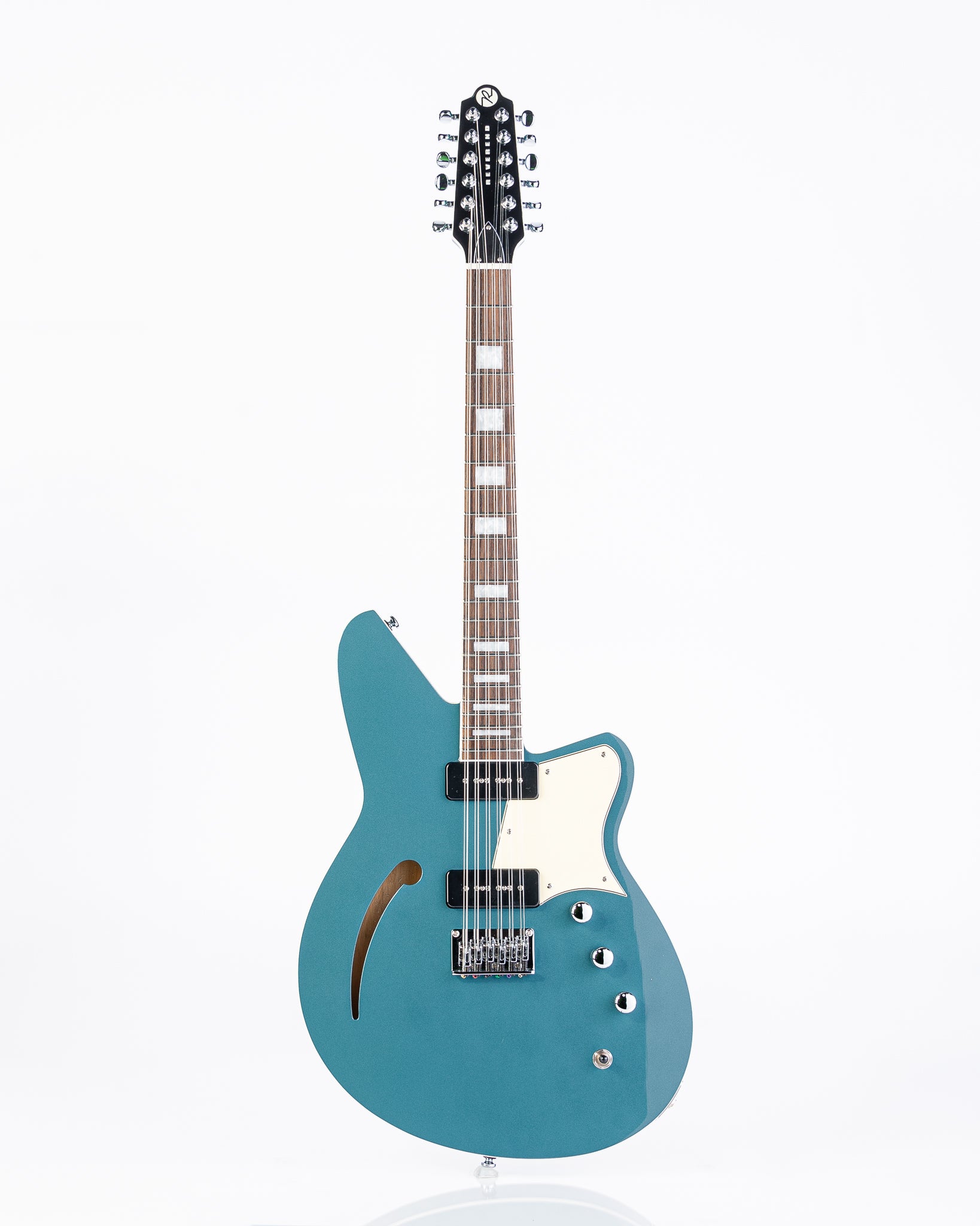 Reverend Set-Neck Series Airwave 12 Semi-Hollow 12-String Electric Guitar - Deep Sea Blue