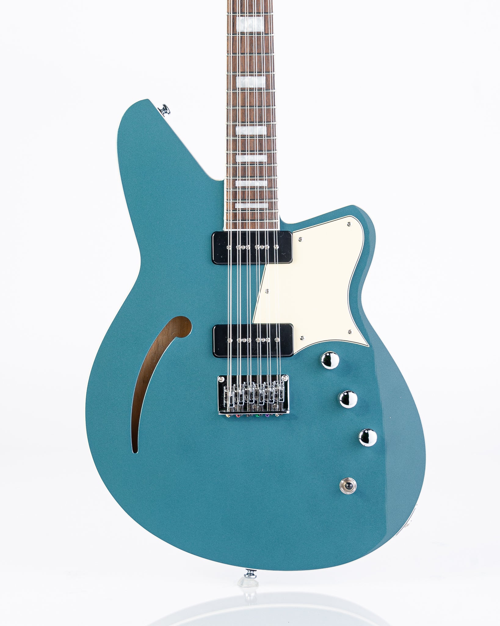 Reverend Set-Neck Series Airwave 12 Semi-Hollow 12-String Electric Guitar - Deep Sea Blue