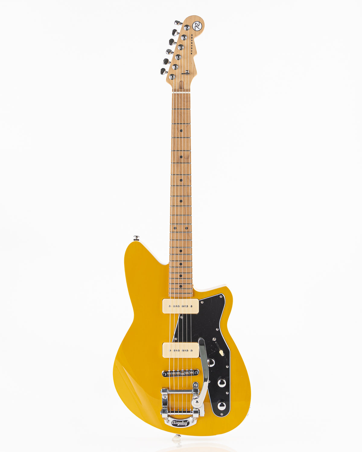 Reverend Bolt-On Series Jetstream 290 Bigsby Electric Guitar - Transparent Vintage Yellow