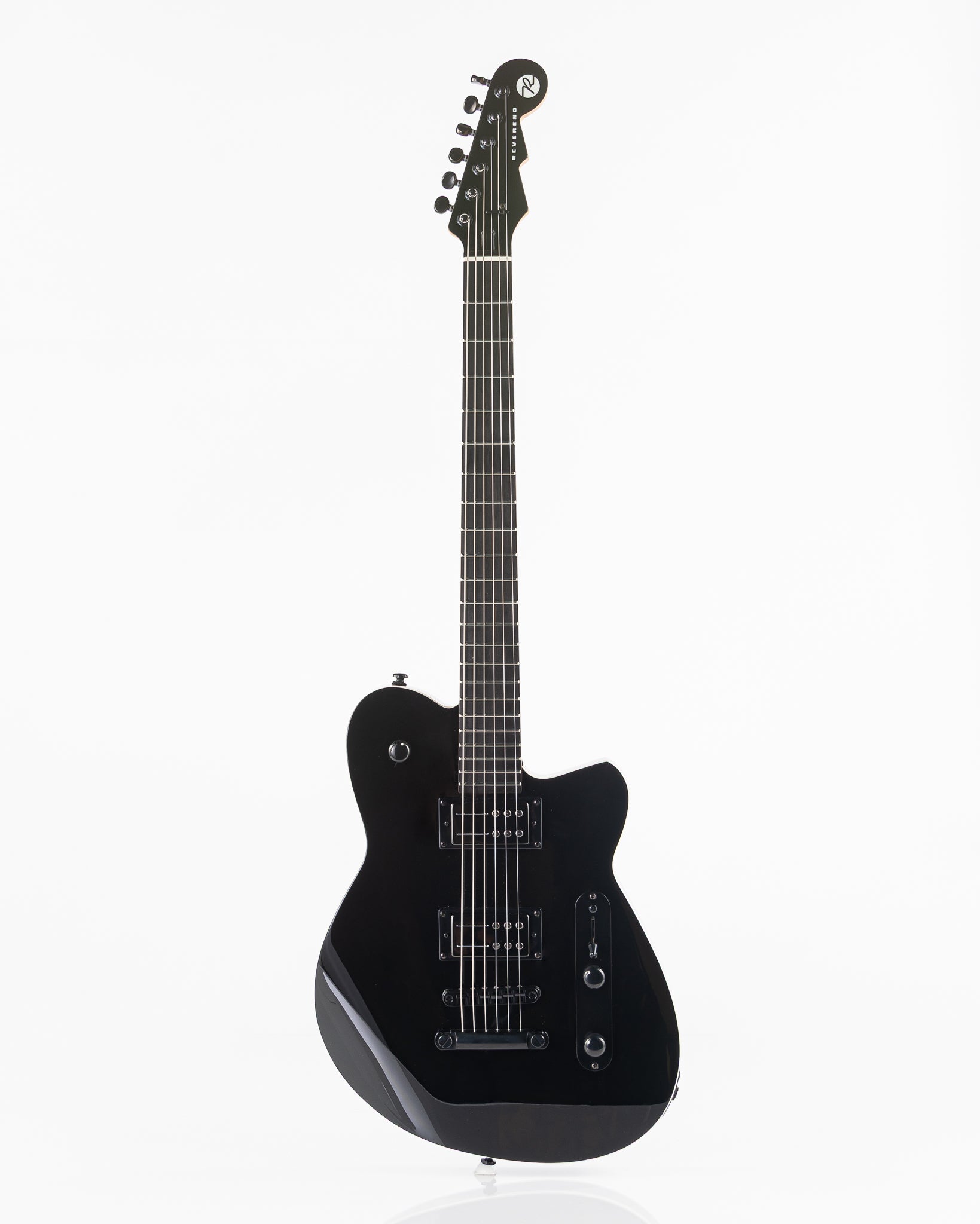 Reverend Charger RA Blackout Edition Electric Guitar - Midnight Black