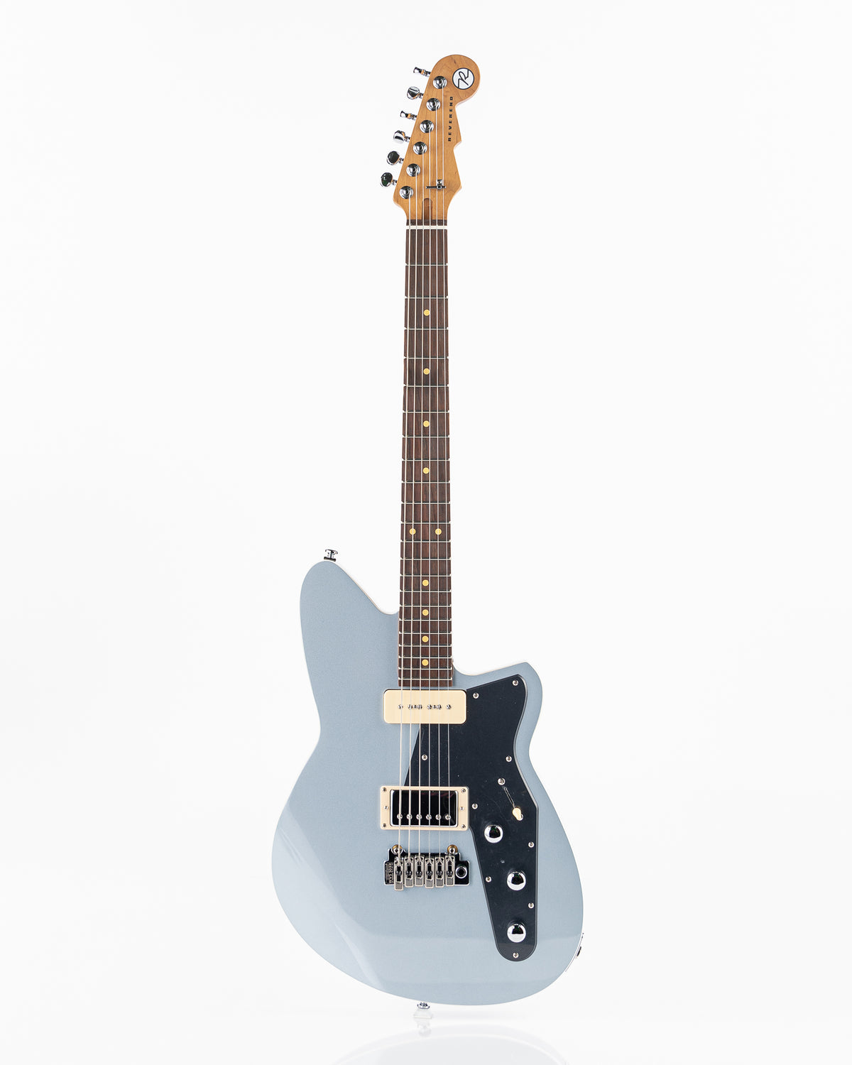 Reverend Bolt-On Series Double Agent W Electric Guitar - Metallic Silver Freeze