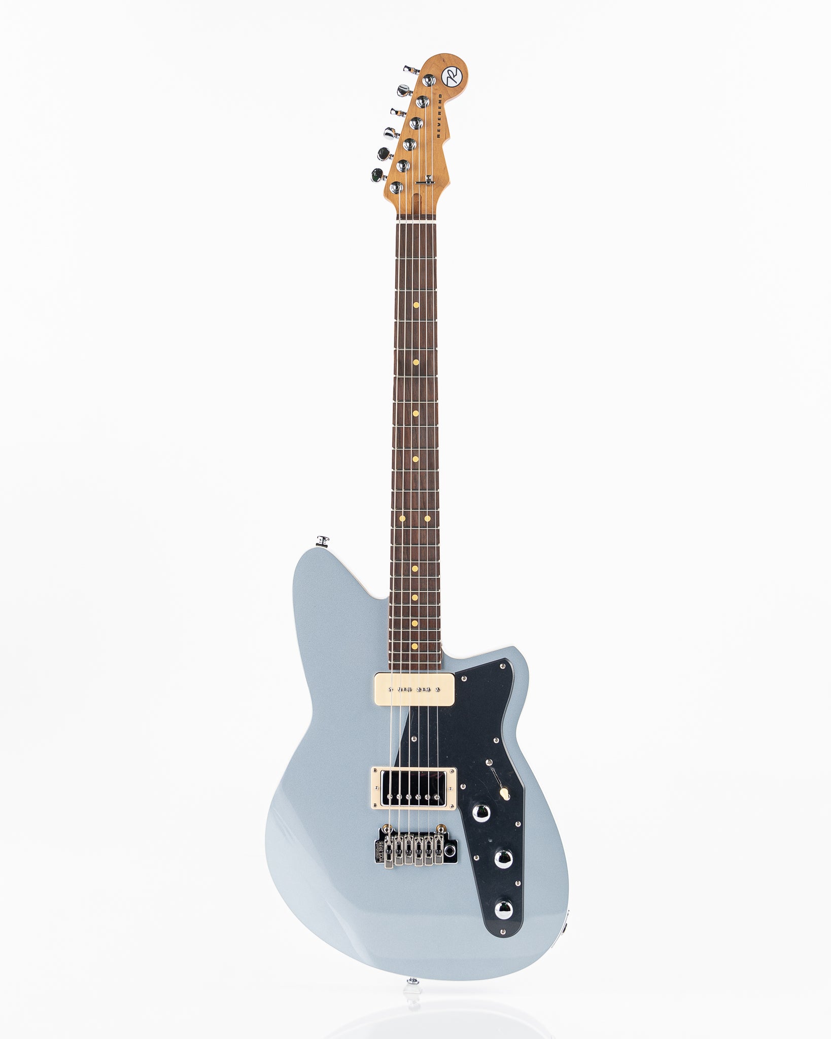 Reverend Bolt-On Series Double Agent W Electric Guitar - Metallic Silver Freeze
