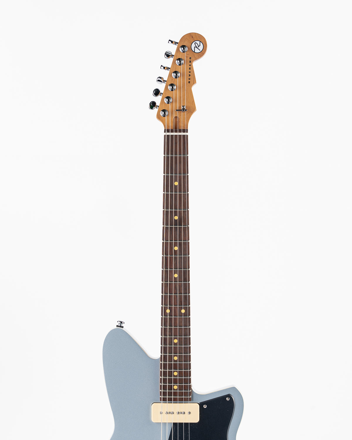 Reverend Bolt-On Series Double Agent W Electric Guitar - Metallic Silver Freeze