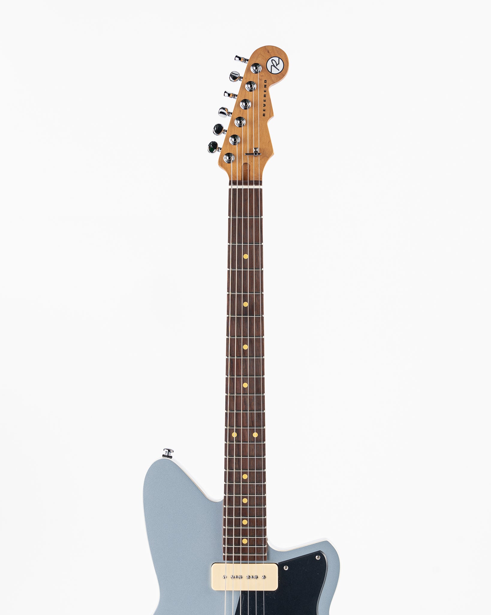 Reverend Bolt-On Series Double Agent W Electric Guitar - Metallic Silver Freeze
