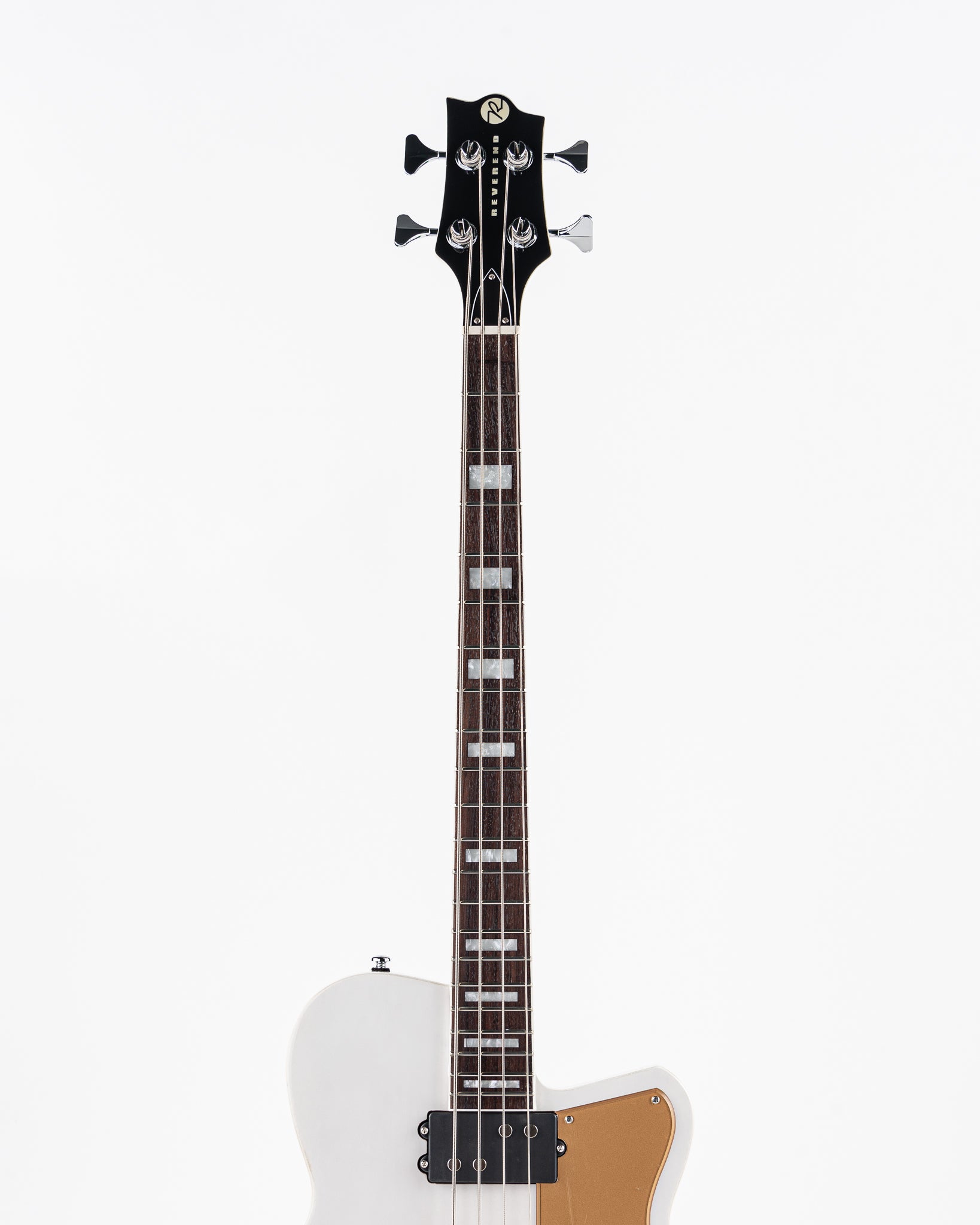 Reverend Set-Neck Series Dub King Electric Bass - Transparent White