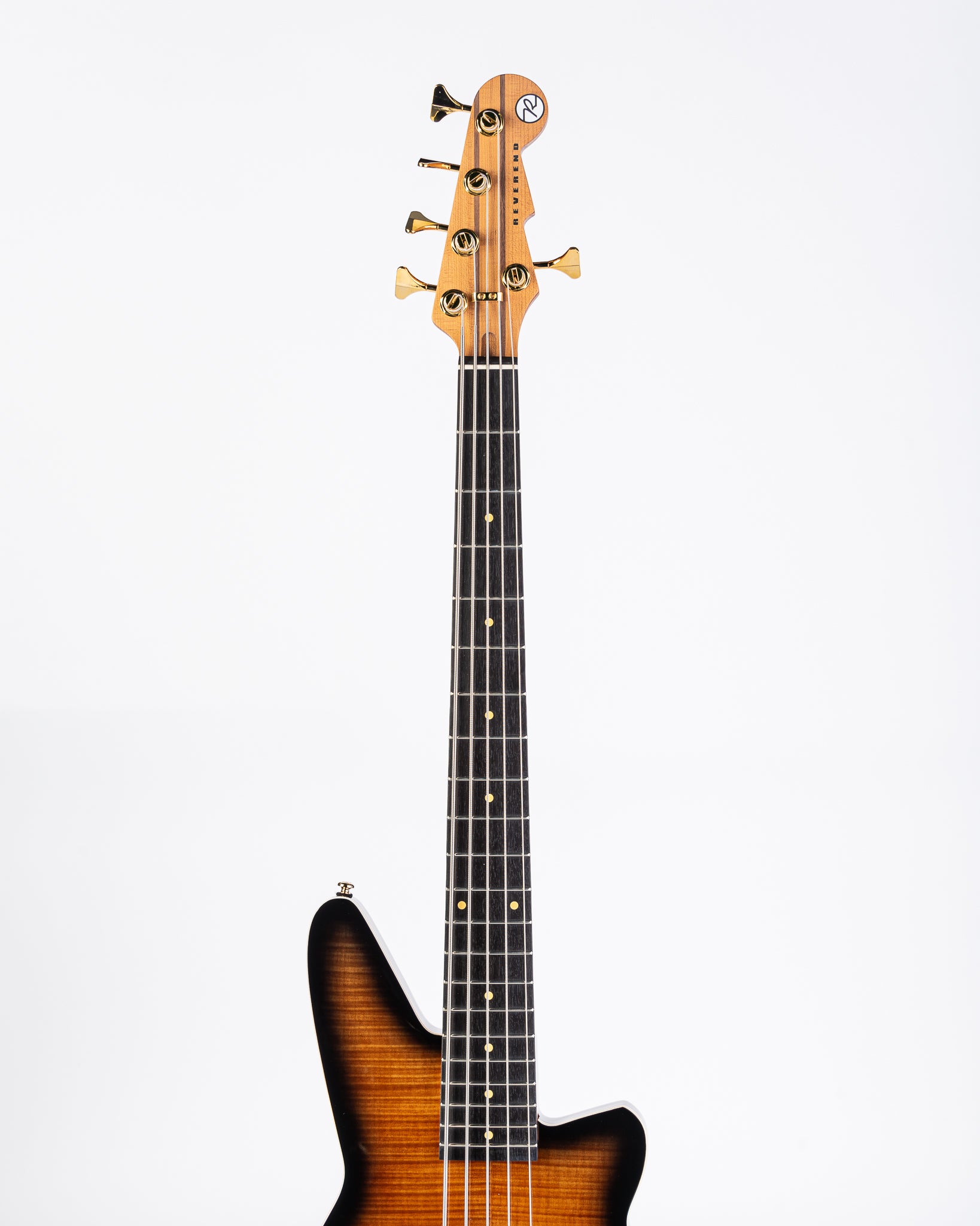 Reverend Bolt-On Series Mercalli 5 FM 5-String Electric Bass - Coffee Burst Flame Maple