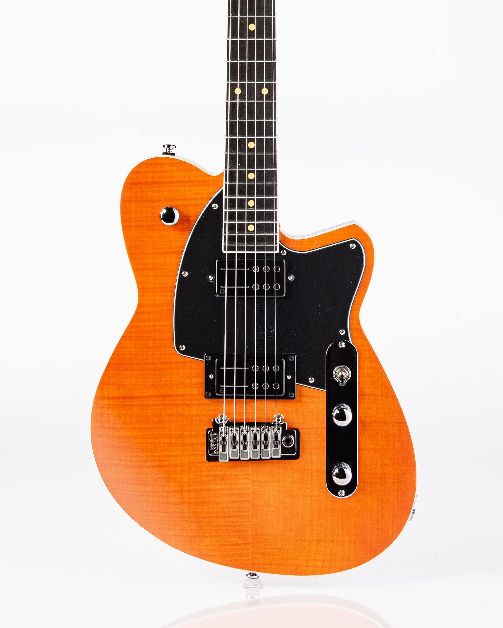 Reverend Signature Series Reeves Gabrels Signature Model Electric Guitar - Satin Orange Flame Maple
