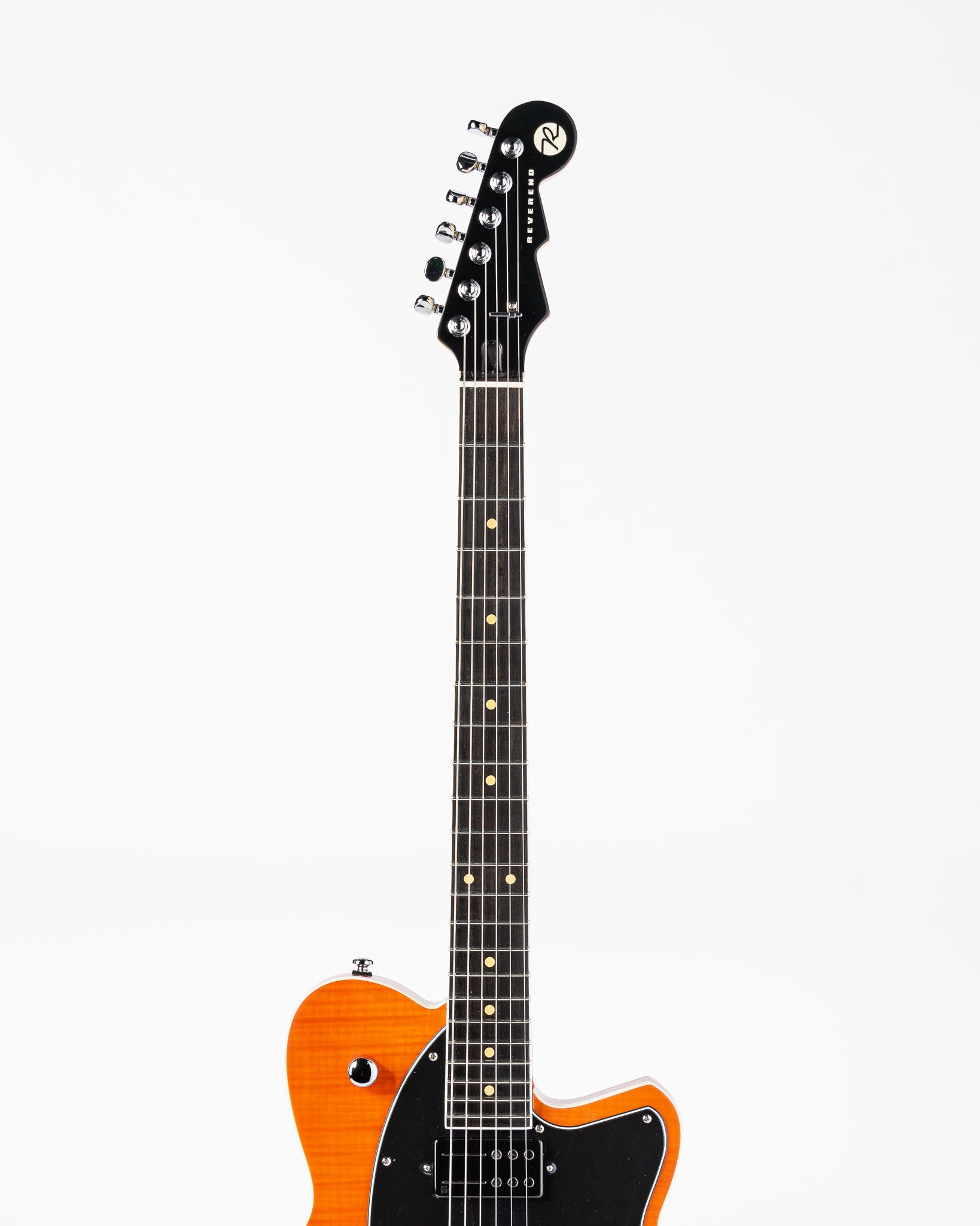 Reverend Signature Series Reeves Gabrels Signature Model Electric Guitar - Satin Orange Flame Maple