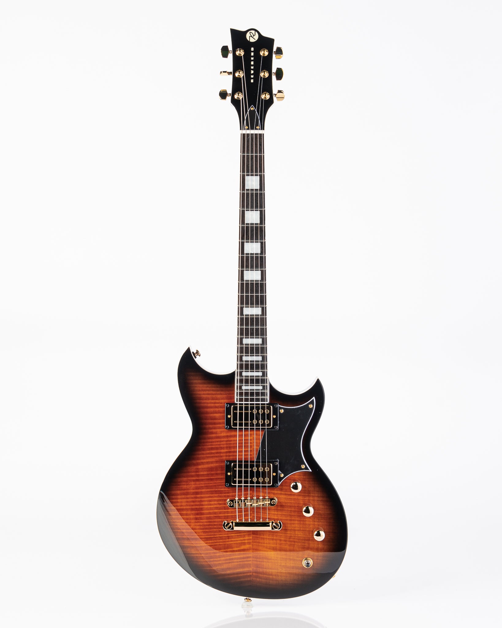 Reverend Set-Neck Series Sensei RA FM Electric Guitar - Coffee Burst Flame Maple