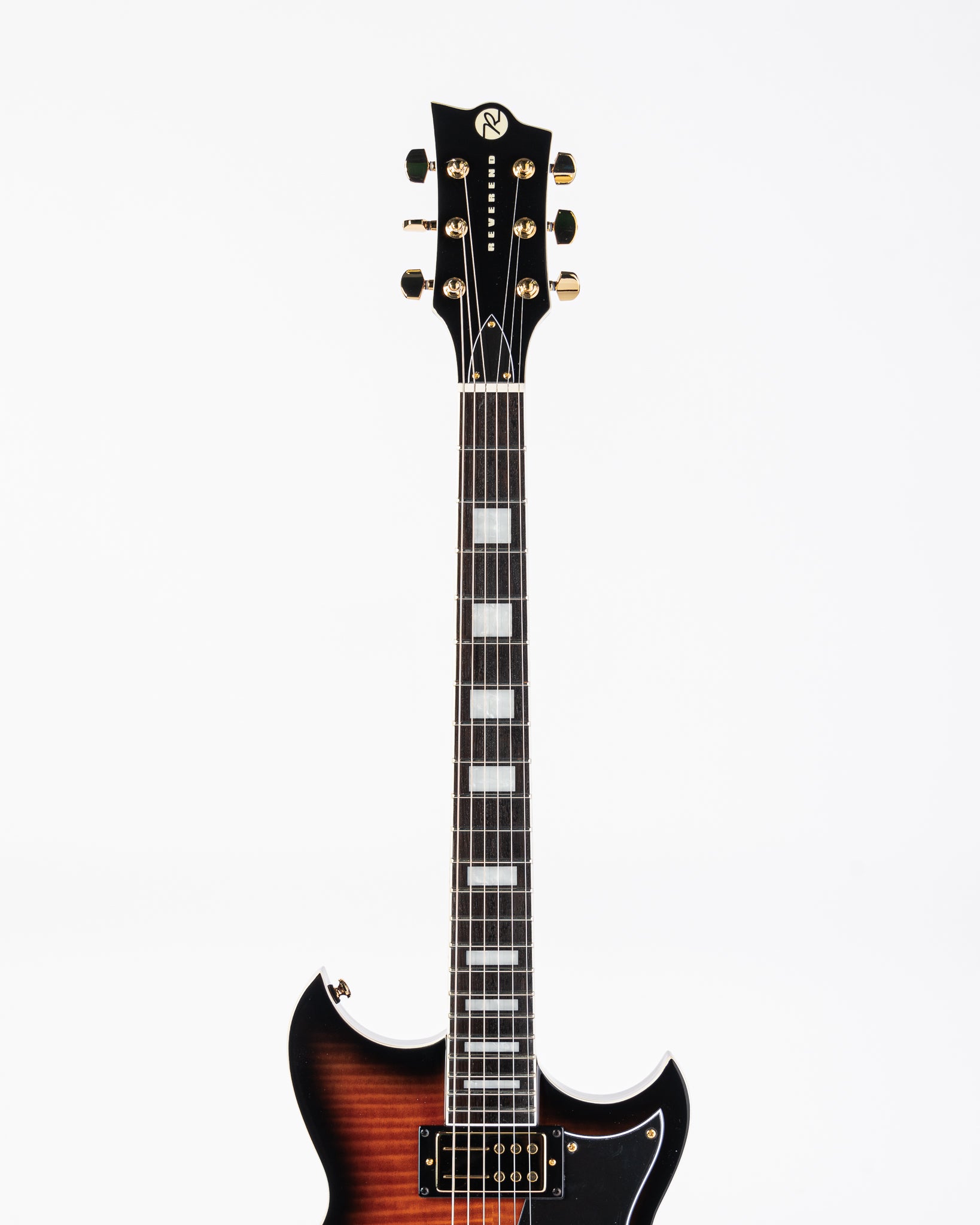 Reverend Set-Neck Series Sensei RA FM Electric Guitar - Coffee Burst Flame Maple