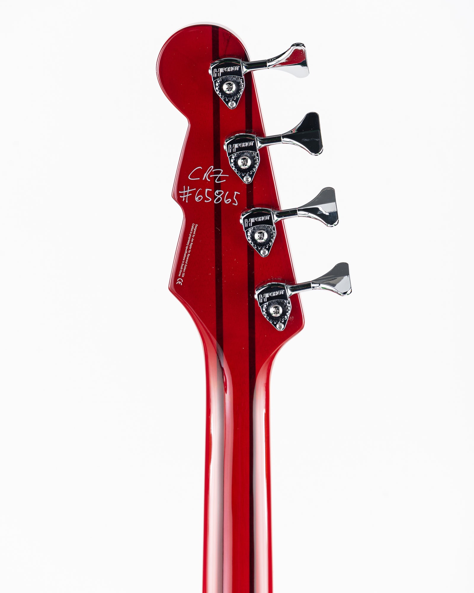 Reverend Set-Neck Series Thundergun Electric Bass - Transparent Cherry