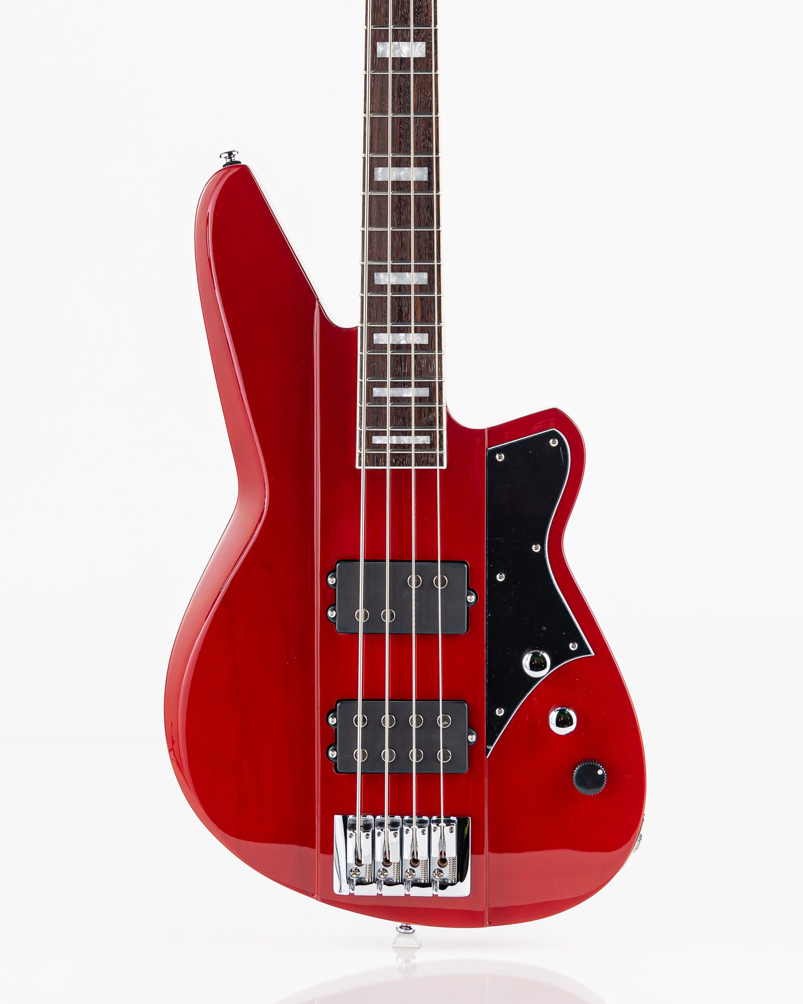 Reverend Set-Neck Series Thundergun Electric Bass - Transparent Cherry