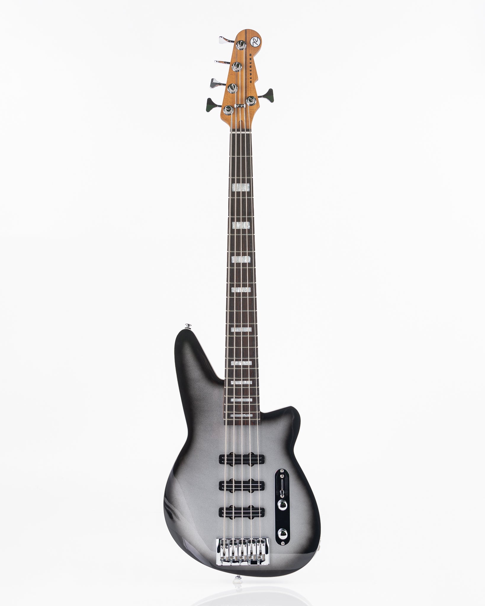 Reverend Bolt-On Series Triad 5 Electric Bass - Silver Burst