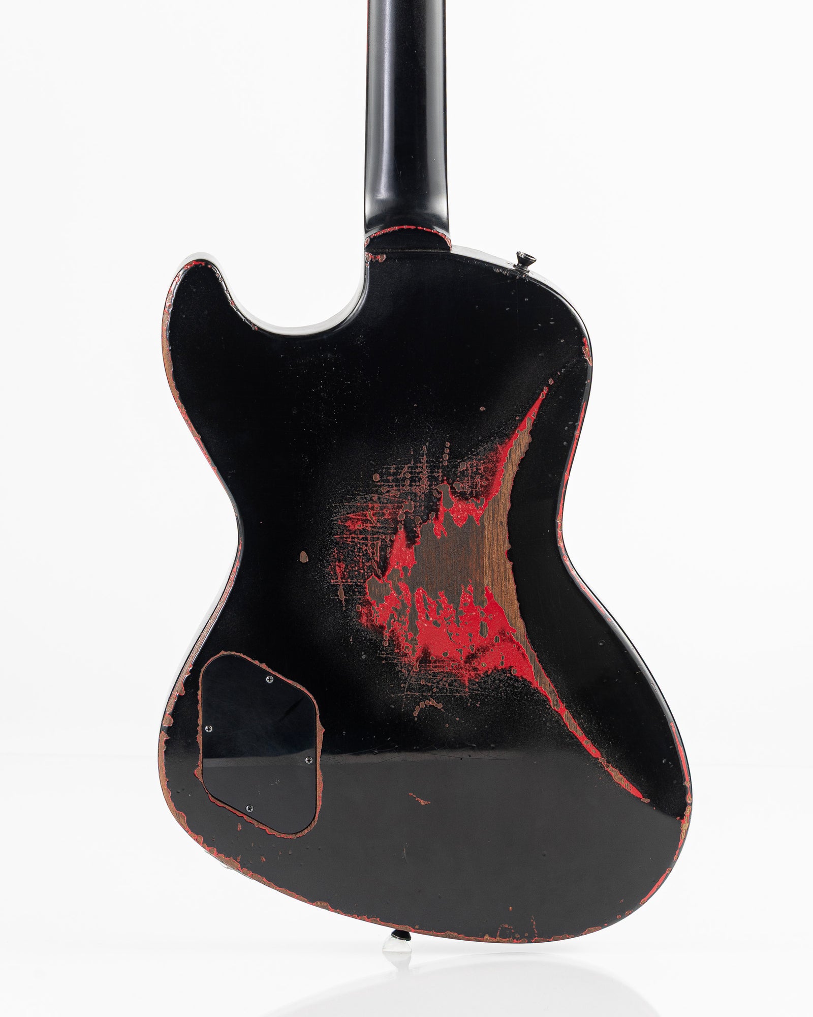 Rock N' Roll Relics Revenge "Lucifer" Electric Guitar - Black Over Dakota Red