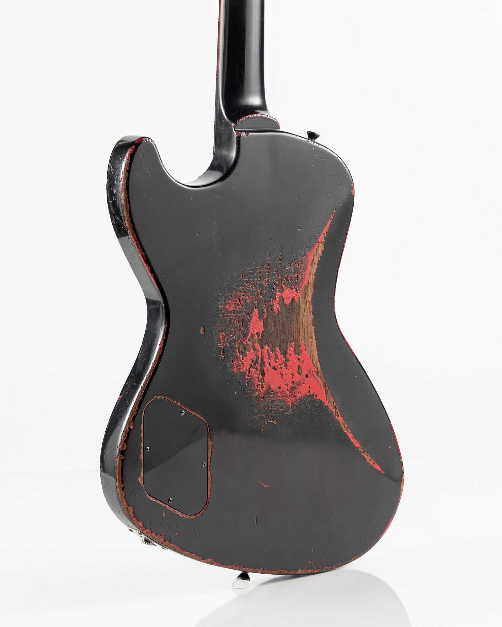 Rock N' Roll Relics Revenge "Lucifer" Electric Guitar - Black Over Dakota Red