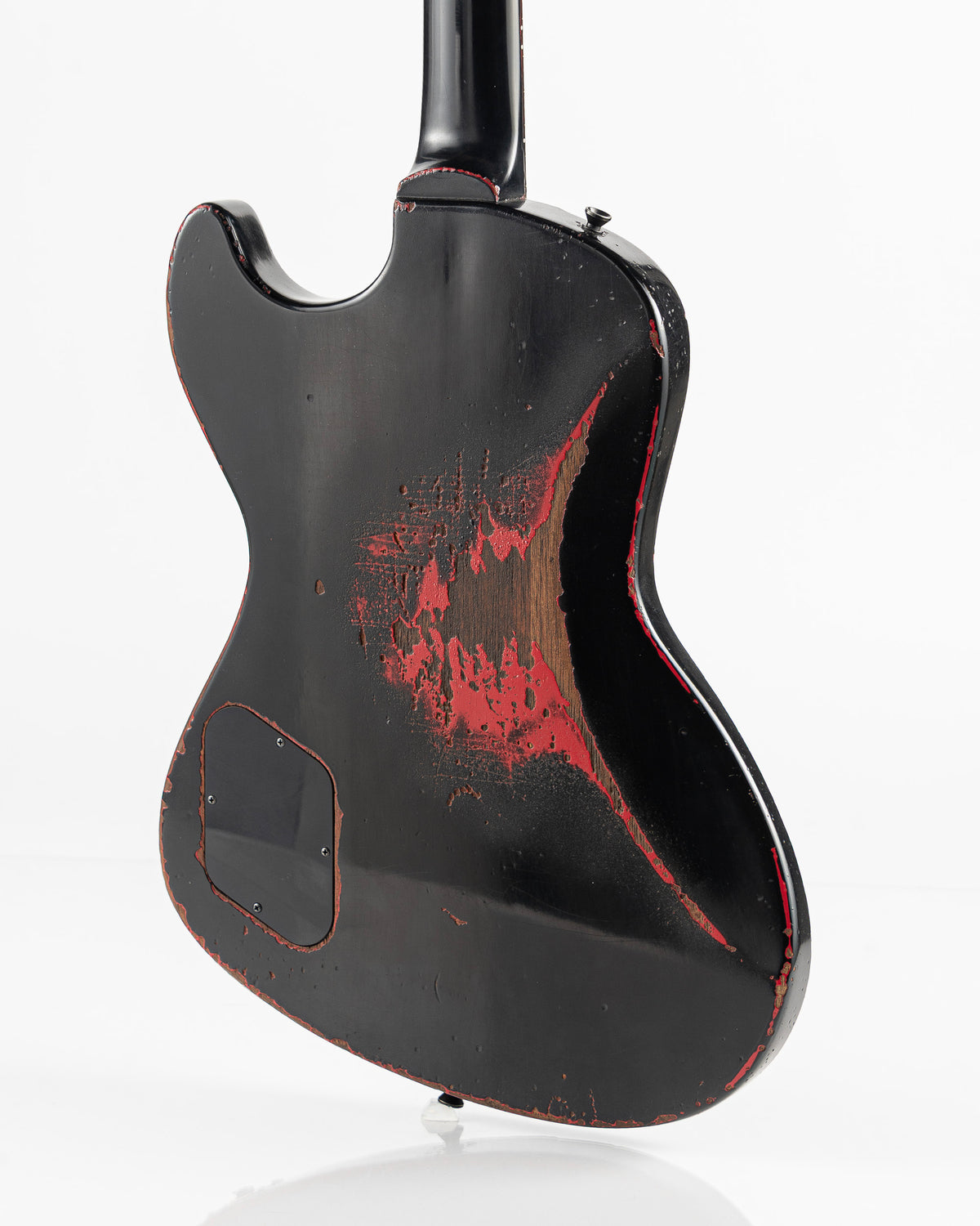 Rock N' Roll Relics Revenge "Lucifer" Electric Guitar - Black Over Dakota Red