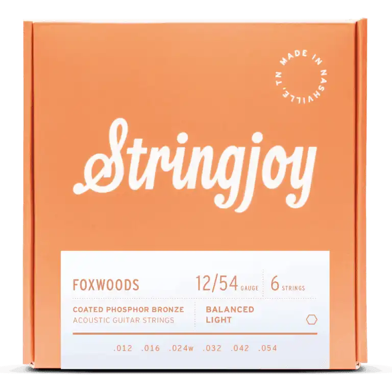 Stringjoy Foxwoods | Light Gauge (12-54) Coated Phosphor Bronze Acoustic Guitar Strings