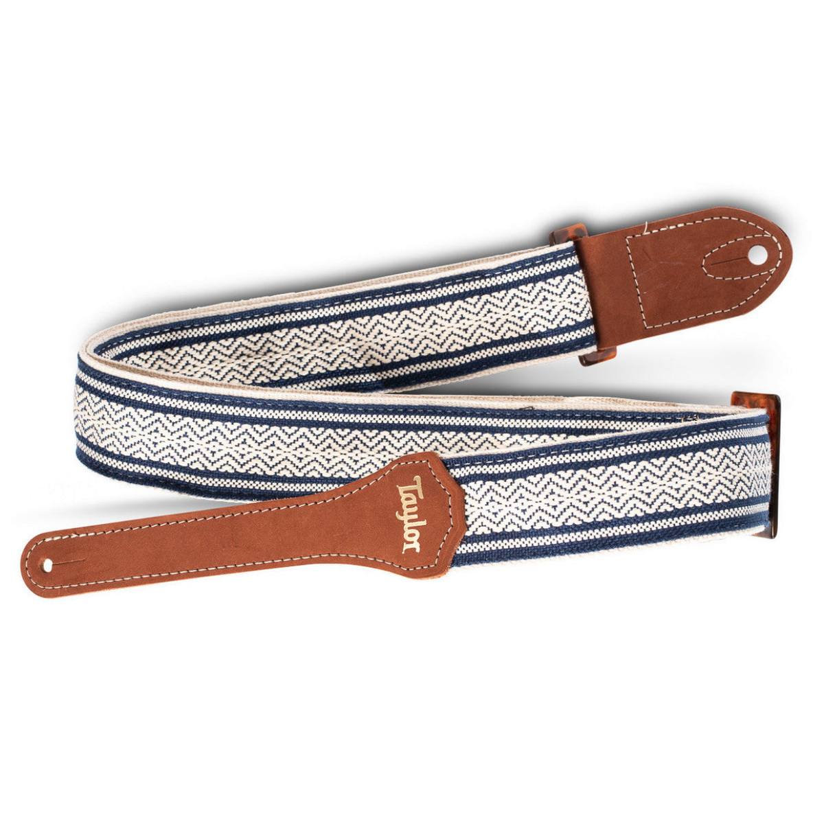 Taylor Academy 2" Cotton Jacquard Guitar Strap - White/Blue