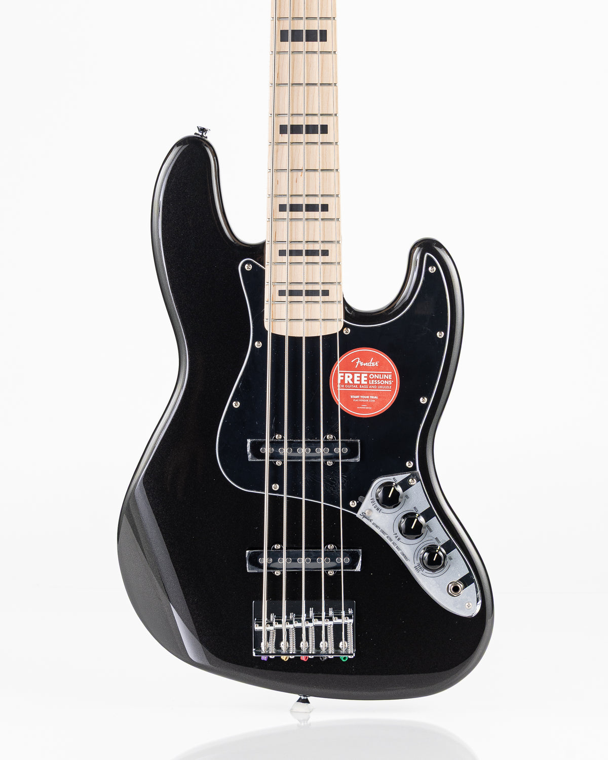Squier Affinity Active Jazz Bass V - Black Metallic - Rock