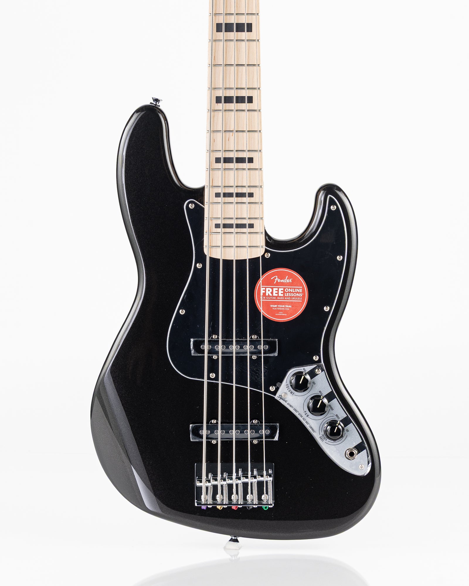Squier Affinity Active Jazz Bass V - Black Metallic