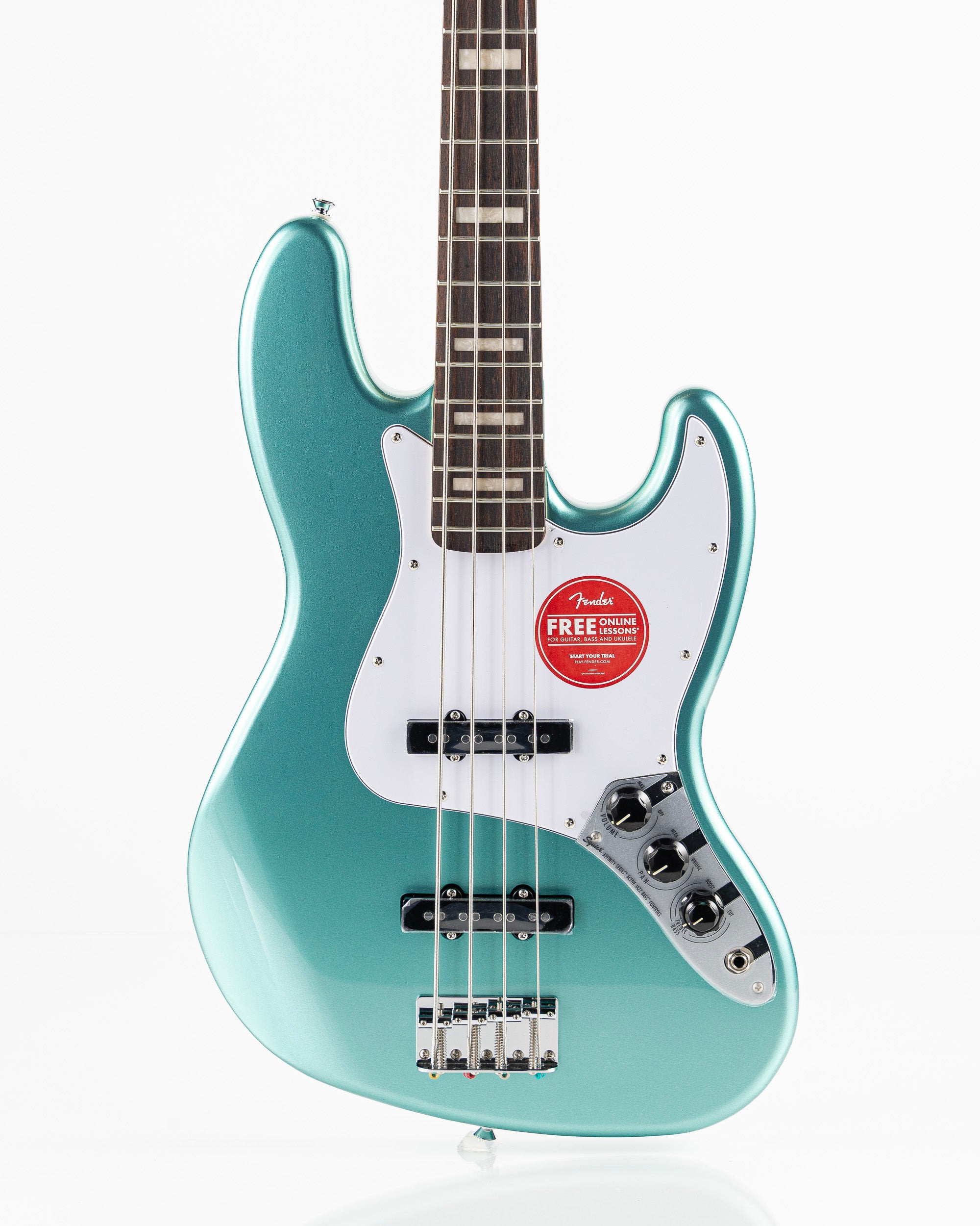 Squier Affinity Series Active Jazz Bass - Mystic Sea Foam Green