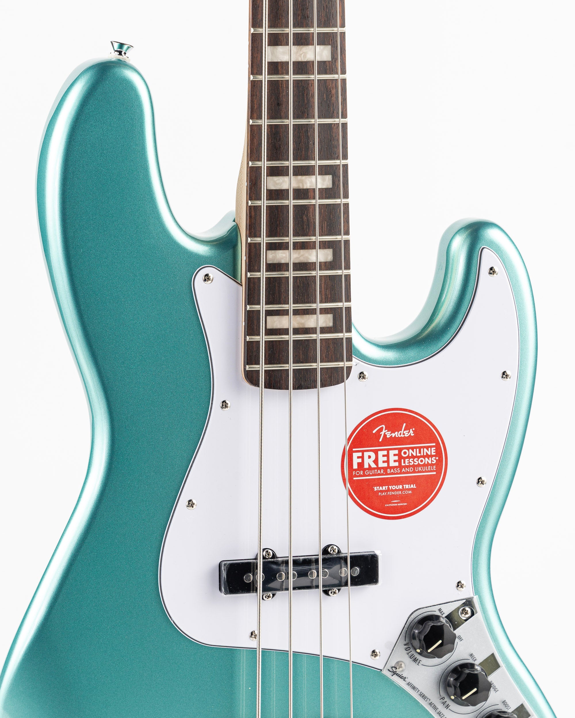 Squier Affinity Series Active Jazz Bass - Mystic Sea Foam Green